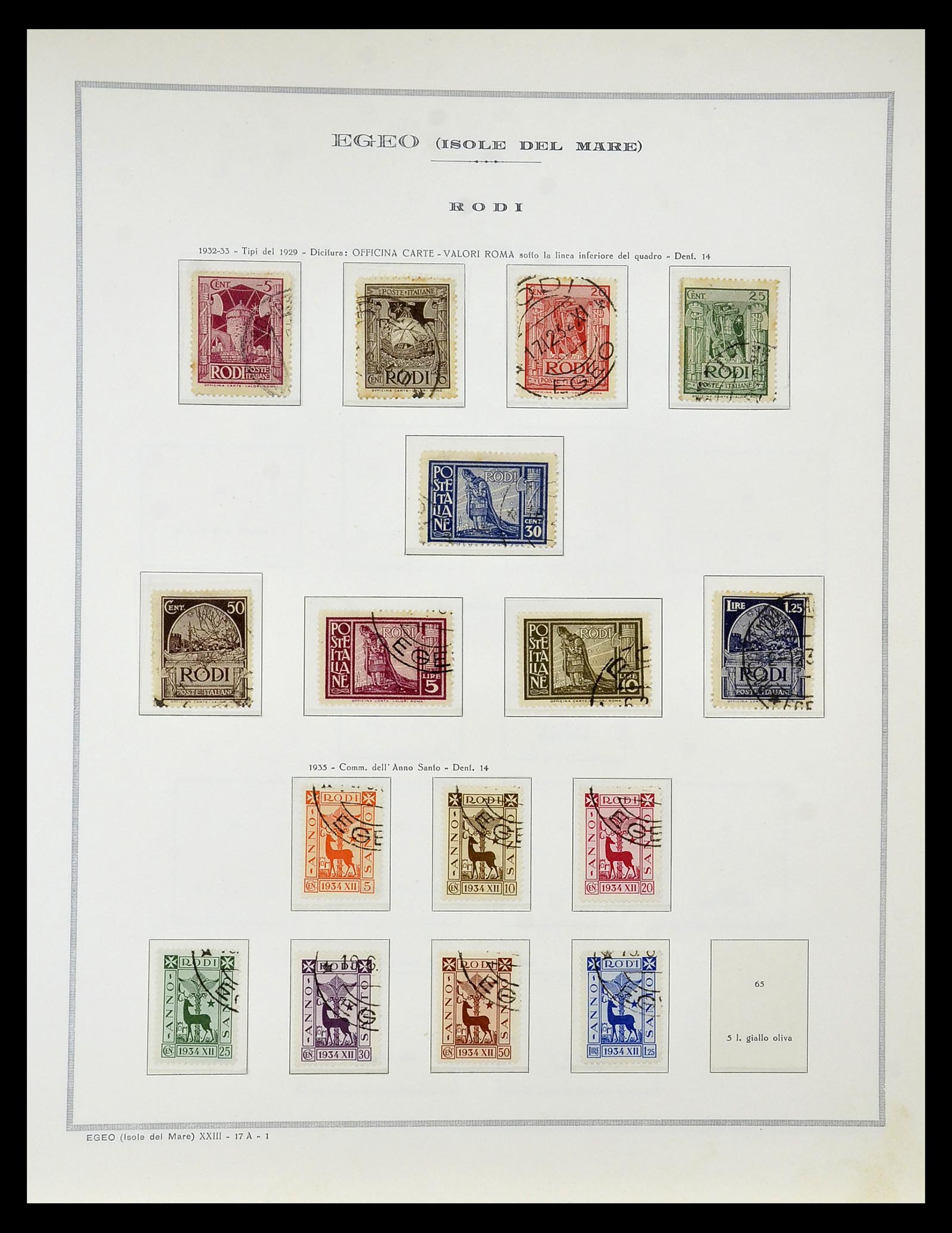 34970 052 - Postzegelverzameling 34970 Italiaanse koloniën 1903-1939.