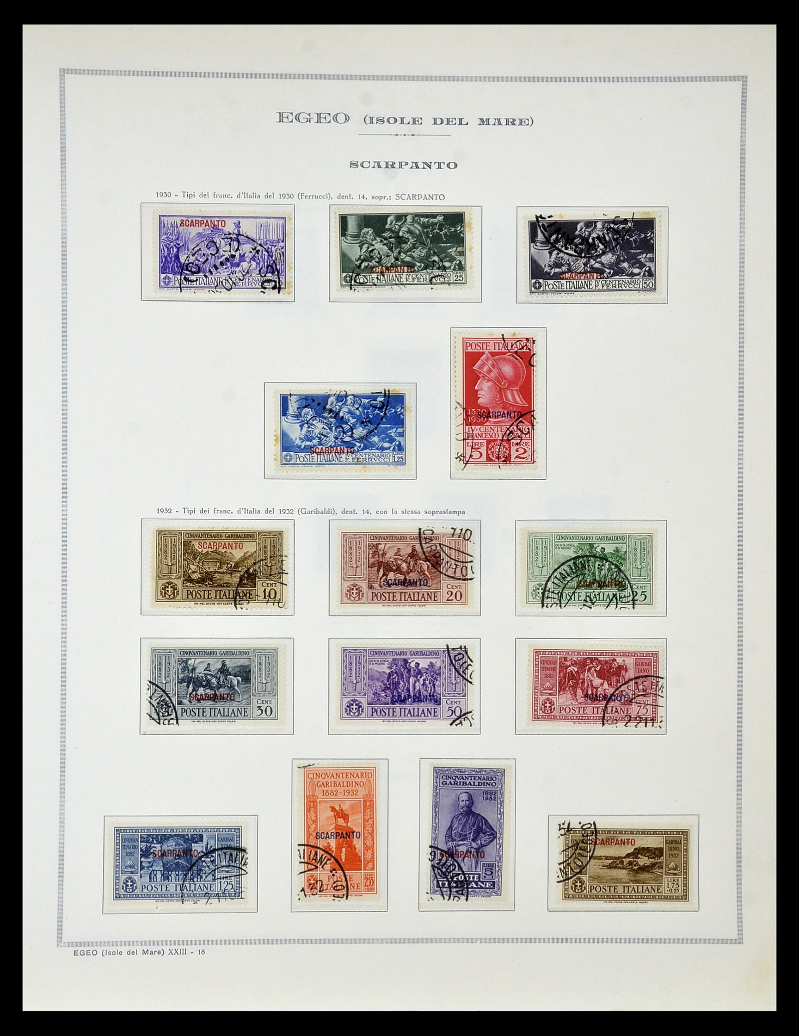 34970 055 - Postzegelverzameling 34970 Italiaanse koloniën 1903-1939.
