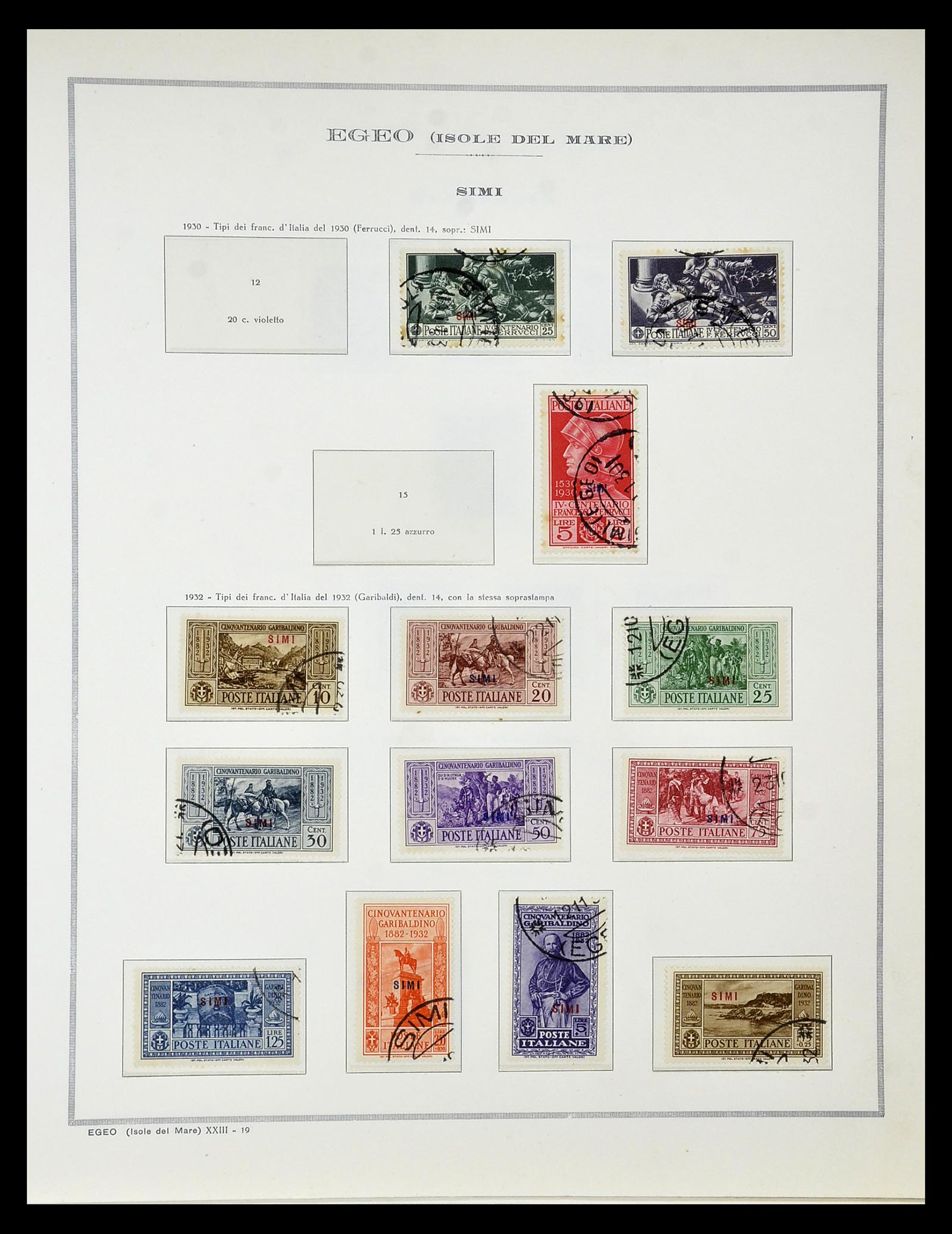 34970 057 - Postzegelverzameling 34970 Italiaanse koloniën 1903-1939.