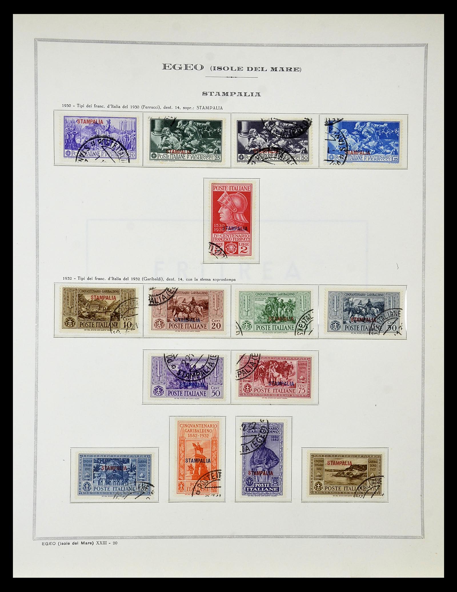 34970 059 - Postzegelverzameling 34970 Italiaanse koloniën 1903-1939.