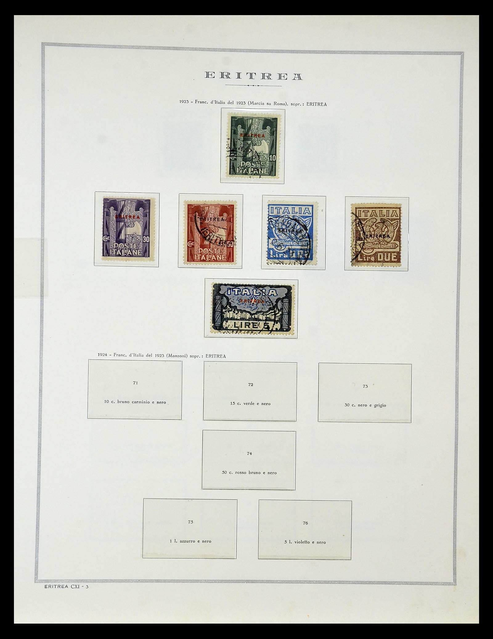 34970 063 - Stamp Collection 34970 Italian colonies 1903-1939.