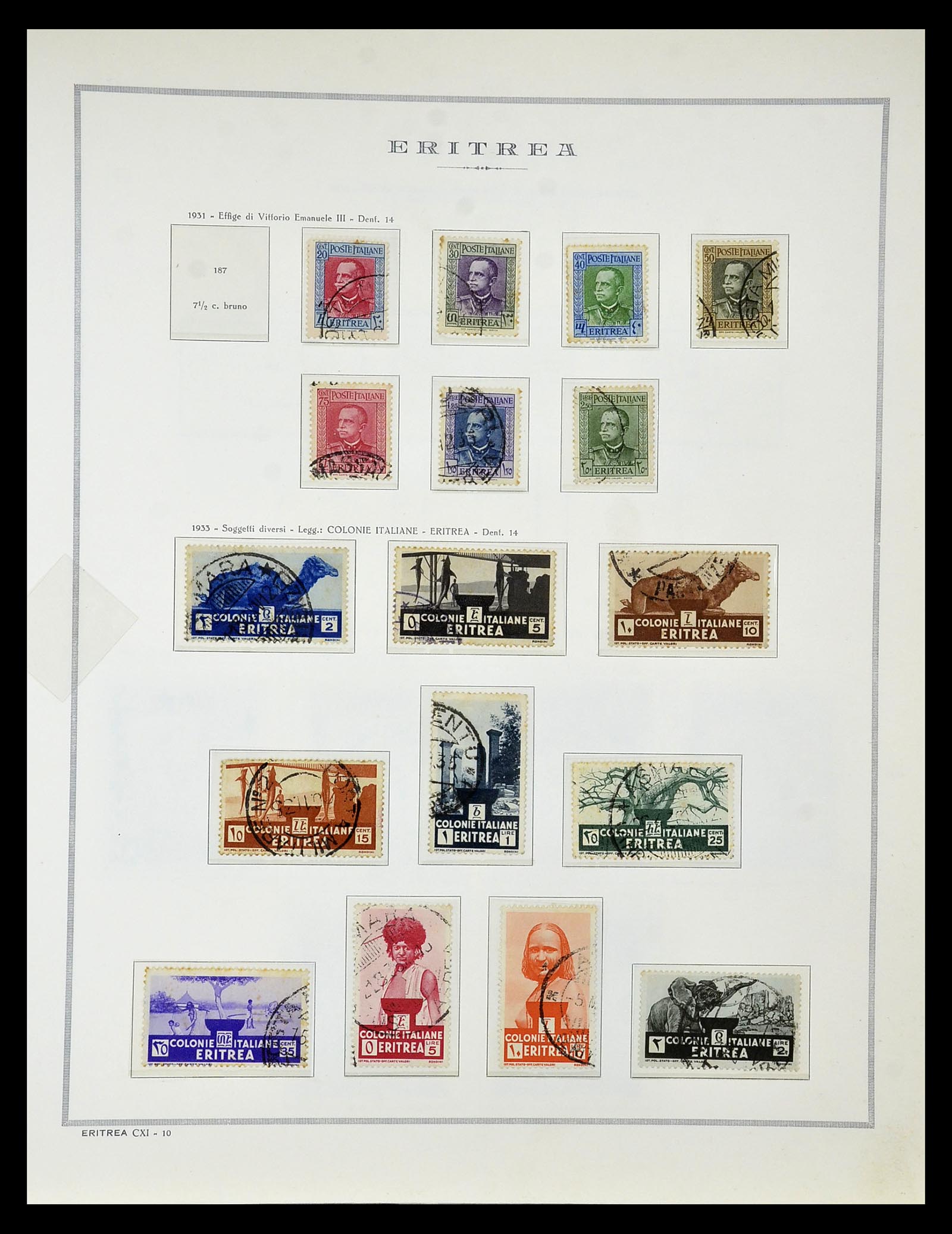 34970 070 - Stamp Collection 34970 Italian colonies 1903-1939.