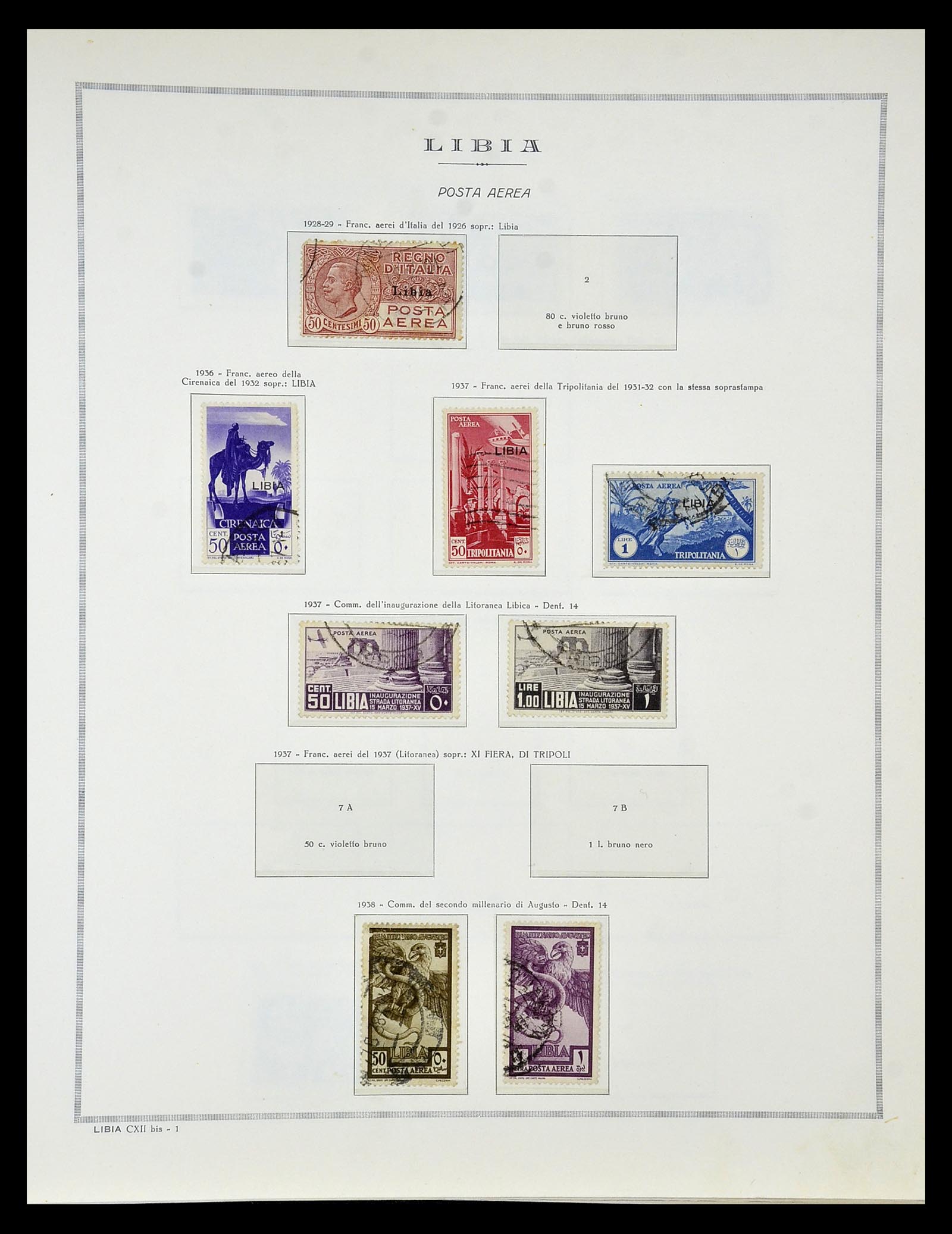 34970 082 - Postzegelverzameling 34970 Italiaanse koloniën 1903-1939.
