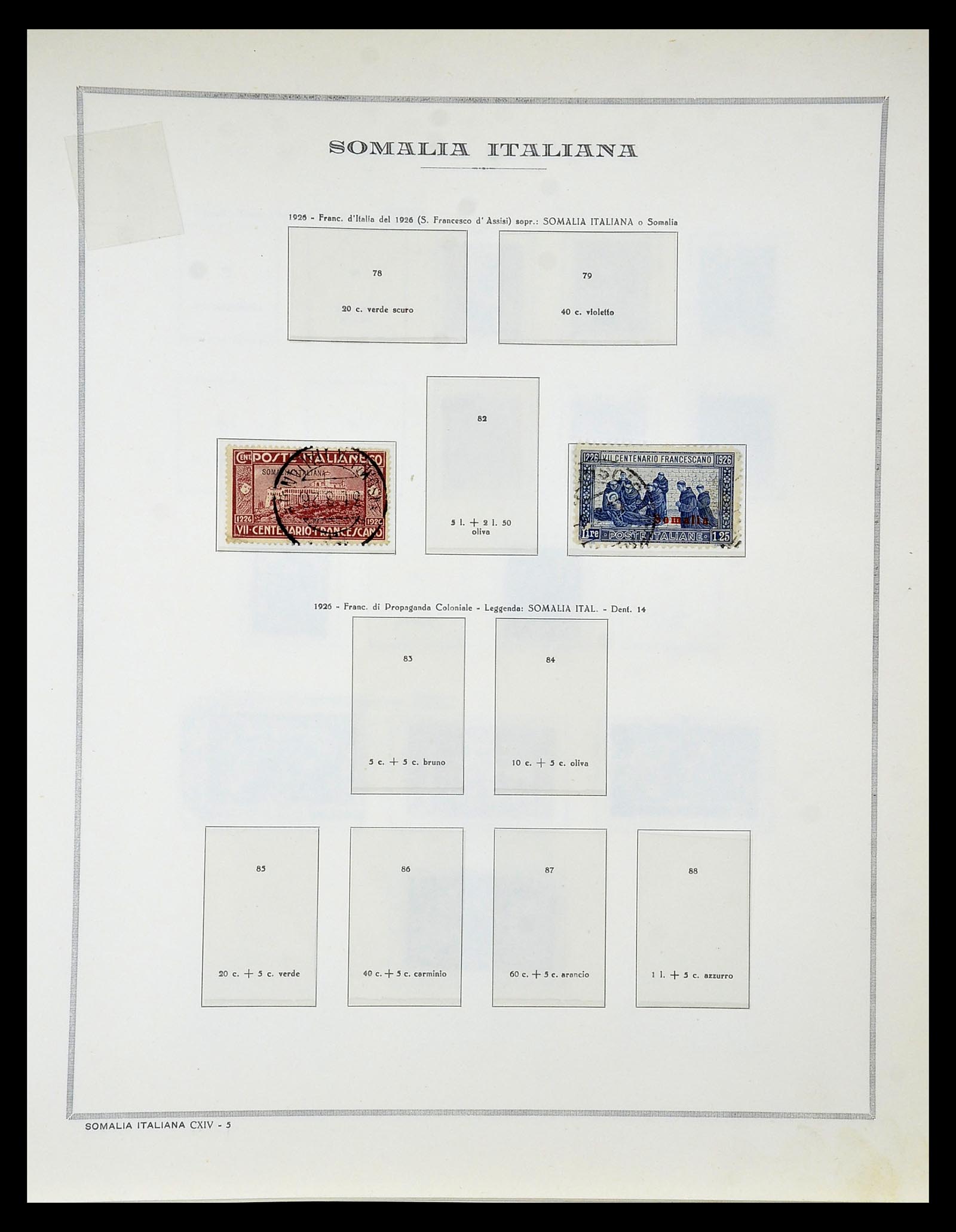 34970 095 - Postzegelverzameling 34970 Italiaanse koloniën 1903-1939.