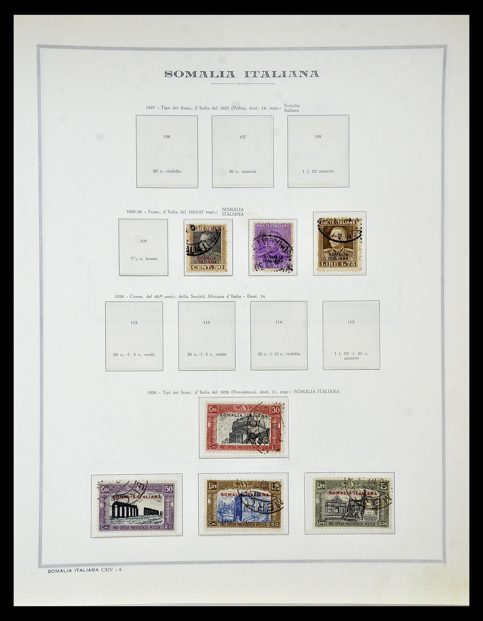 34970 097 - Postzegelverzameling 34970 Italiaanse koloniën 1903-1939.