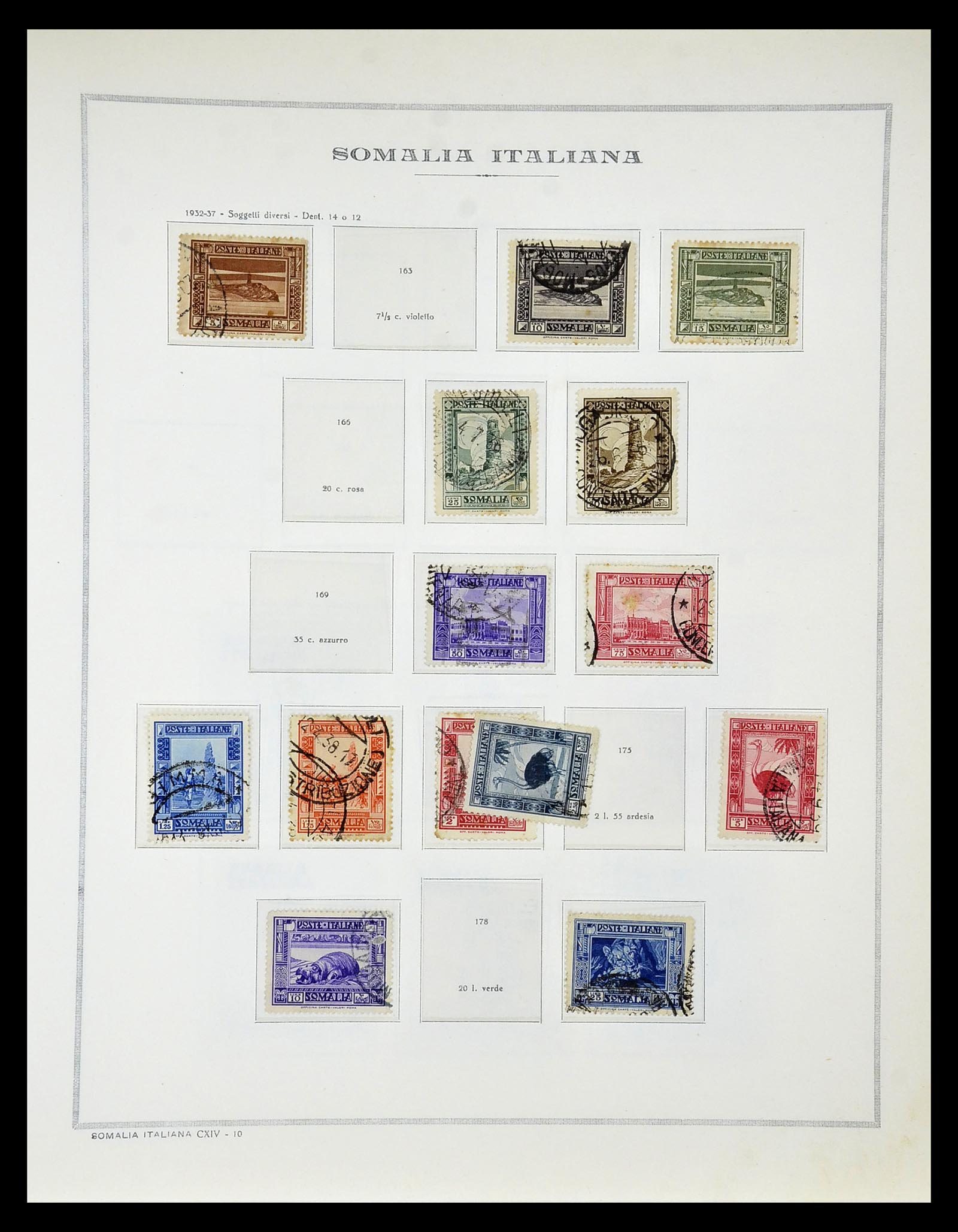34970 100 - Postzegelverzameling 34970 Italiaanse koloniën 1903-1939.