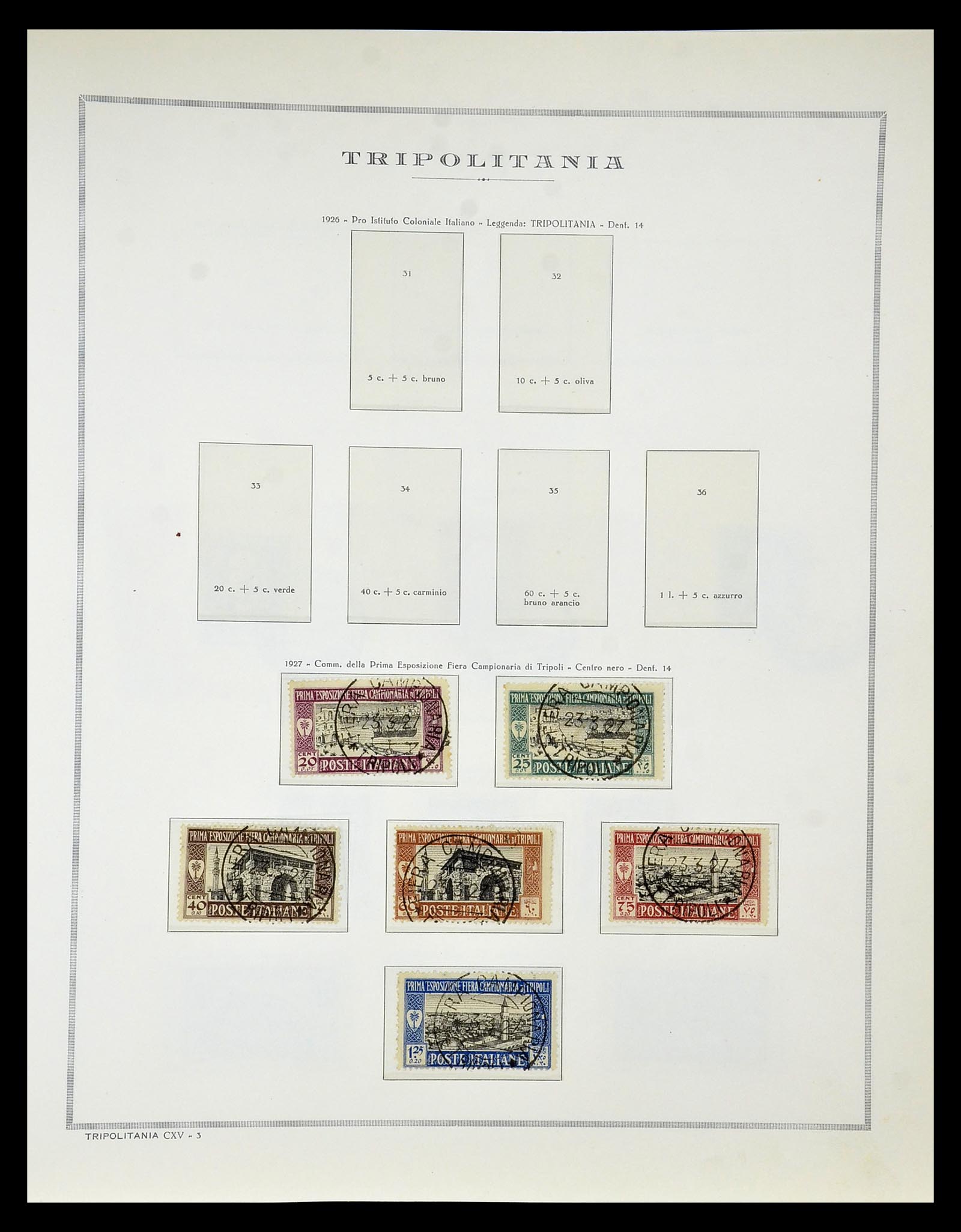 34970 109 - Stamp Collection 34970 Italian colonies 1903-1939.