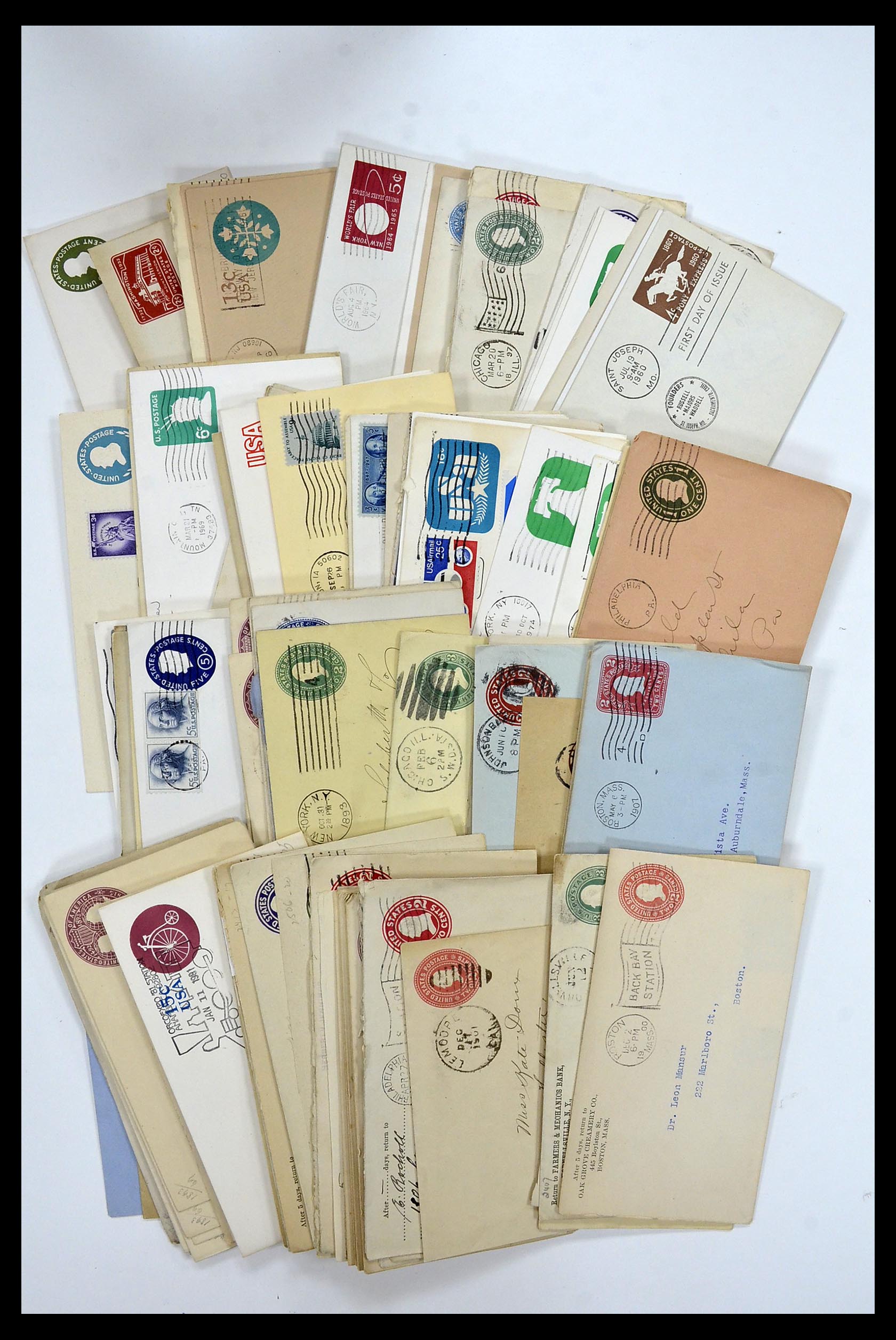 34972 003 - Postzegelverzameling 34972 USA brieven 1870-1990.