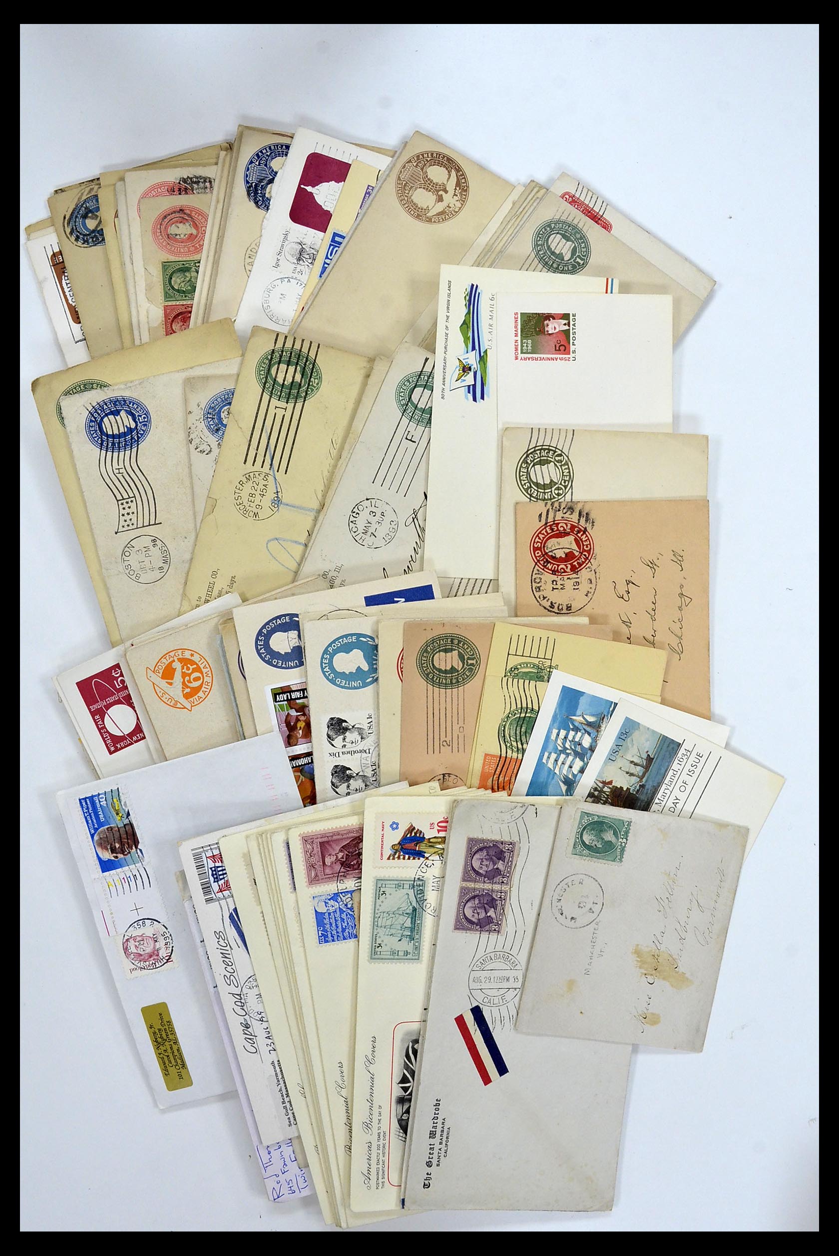 34972 004 - Postzegelverzameling 34972 USA brieven 1870-1990.