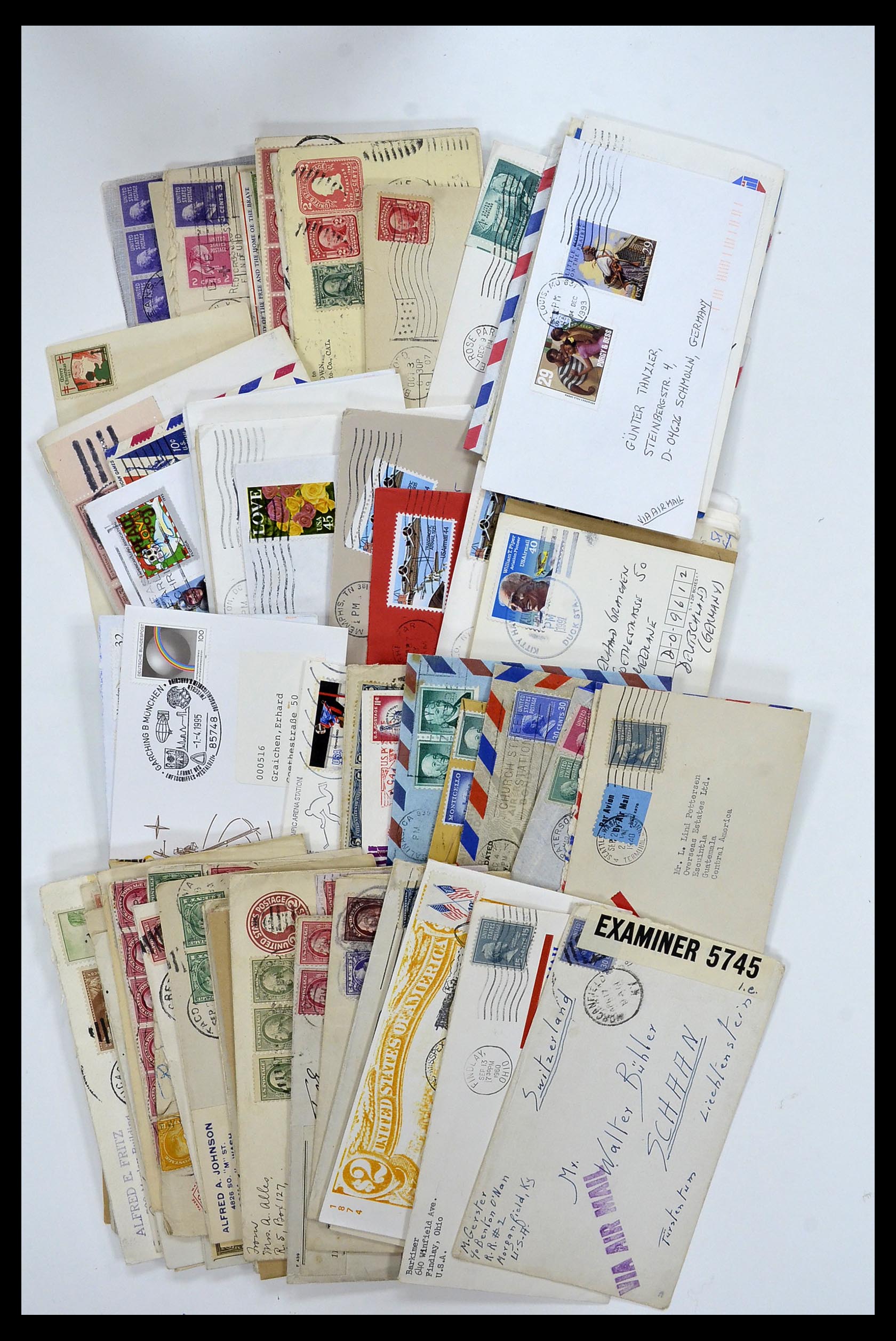 34972 005 - Postzegelverzameling 34972 USA brieven 1870-1990.