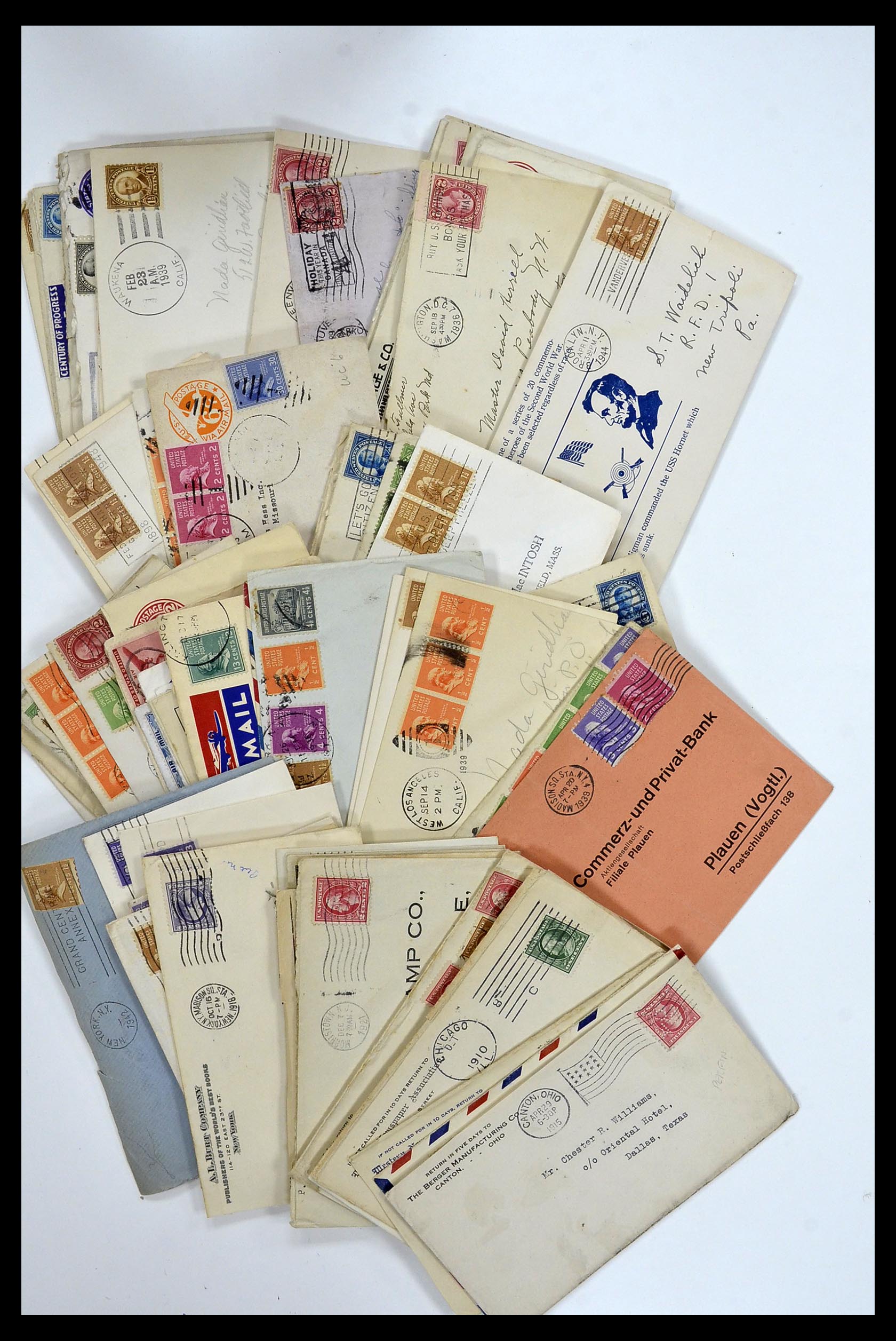 34972 008 - Postzegelverzameling 34972 USA brieven 1870-1990.
