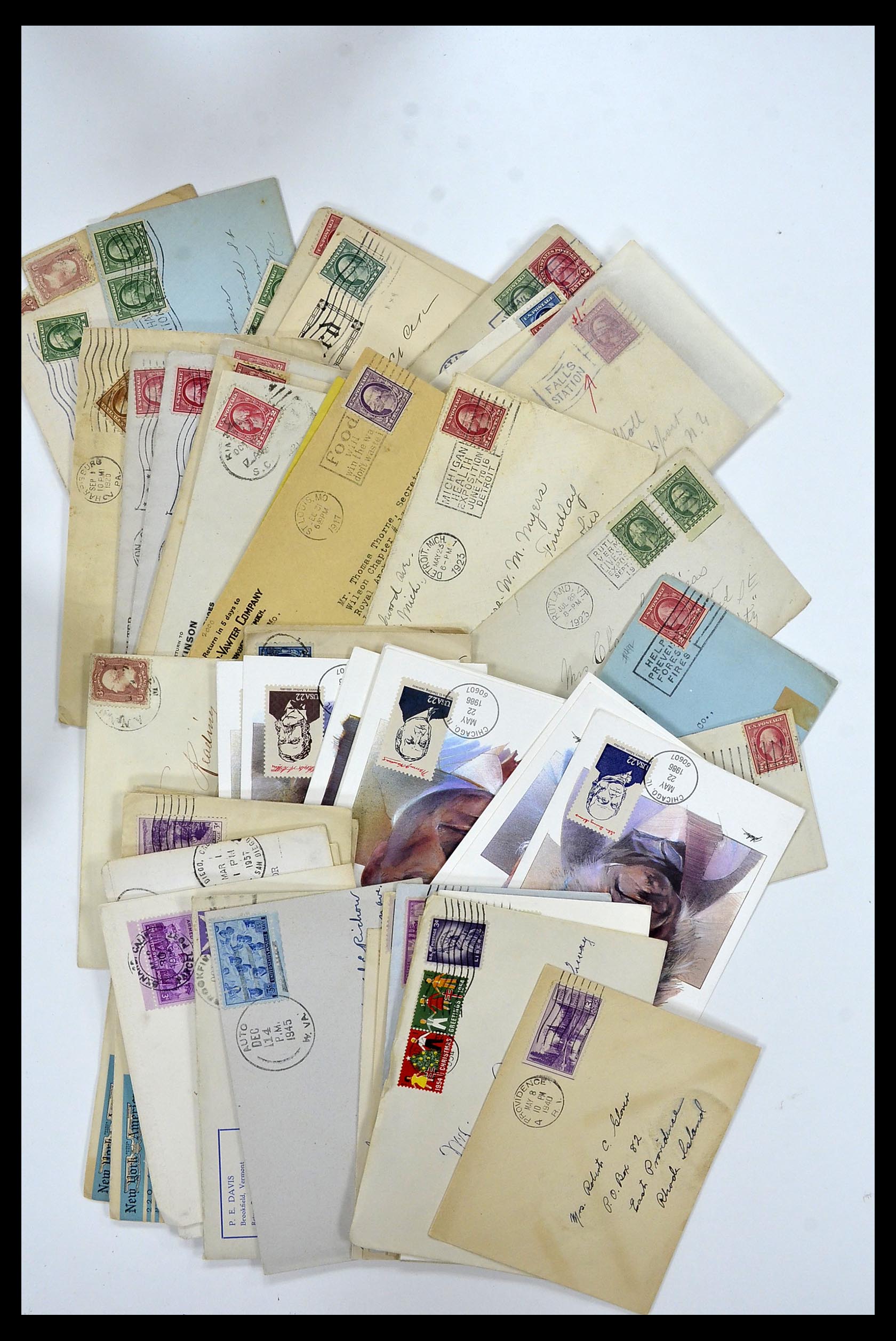 34972 009 - Postzegelverzameling 34972 USA brieven 1870-1990.