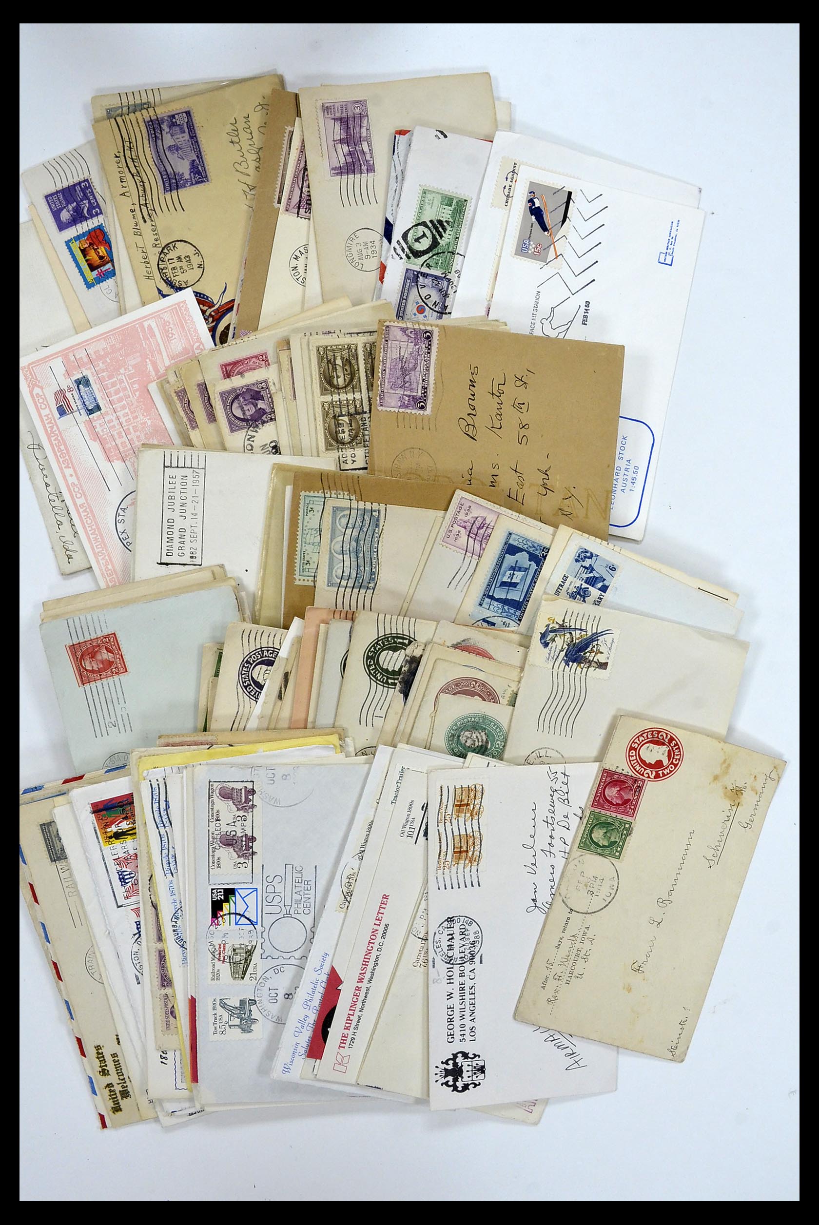34972 010 - Postzegelverzameling 34972 USA brieven 1870-1990.