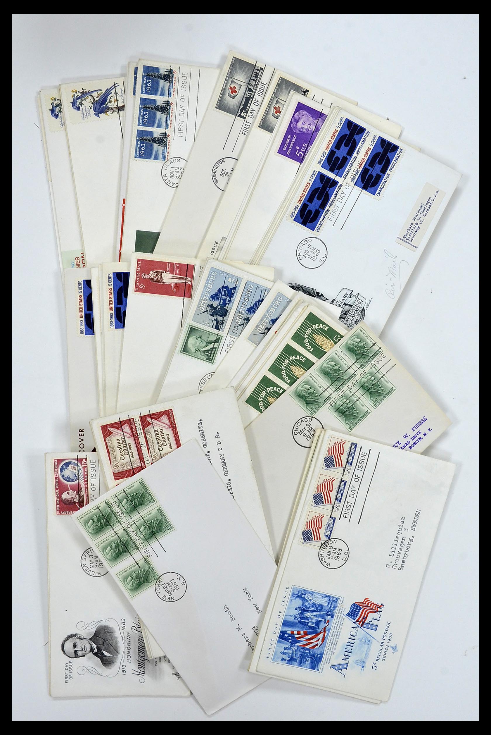 34972 012 - Postzegelverzameling 34972 USA brieven 1870-1990.