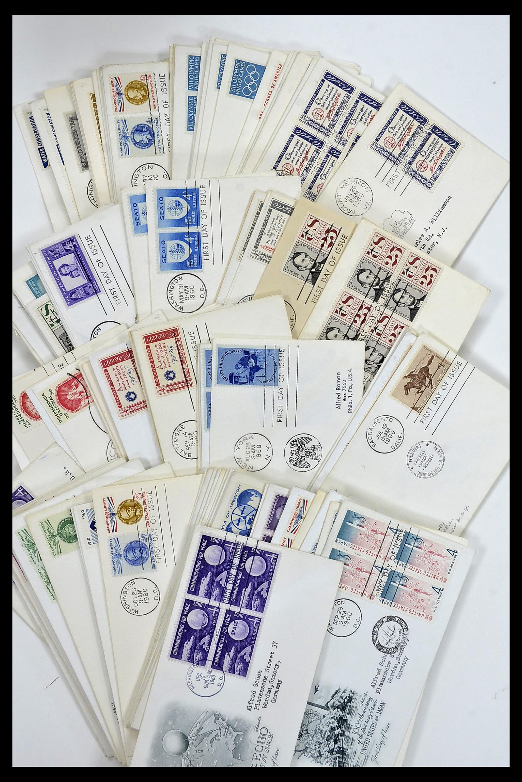 34972 015 - Postzegelverzameling 34972 USA brieven 1870-1990.