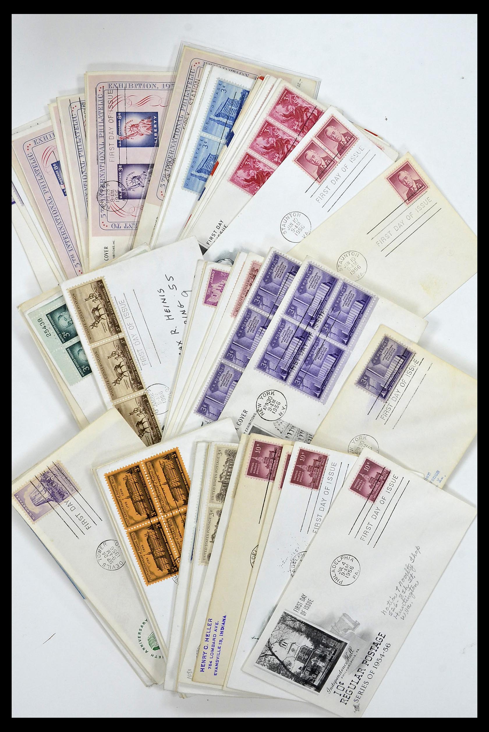 34972 019 - Postzegelverzameling 34972 USA brieven 1870-1990.