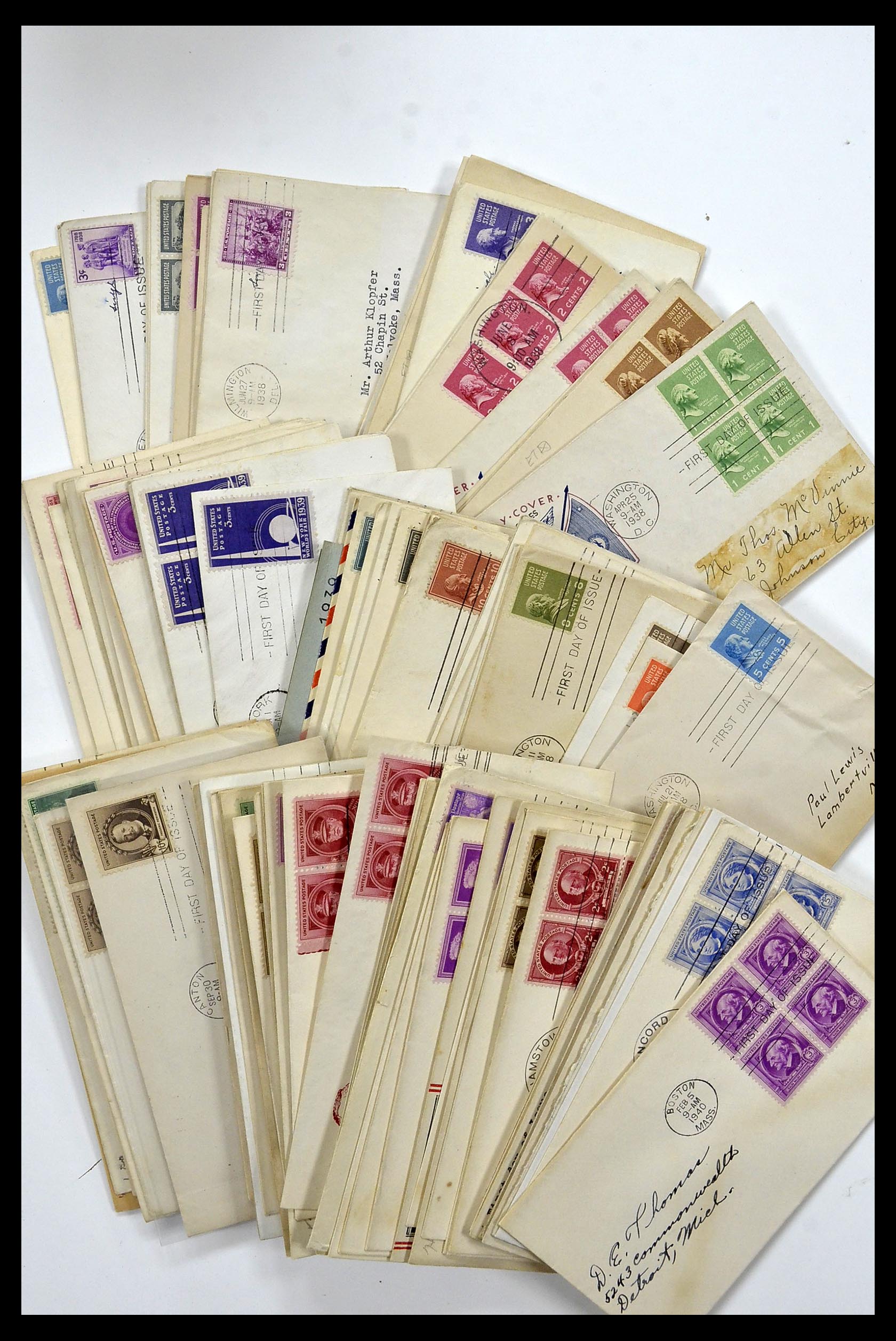 34972 021 - Postzegelverzameling 34972 USA brieven 1870-1990.