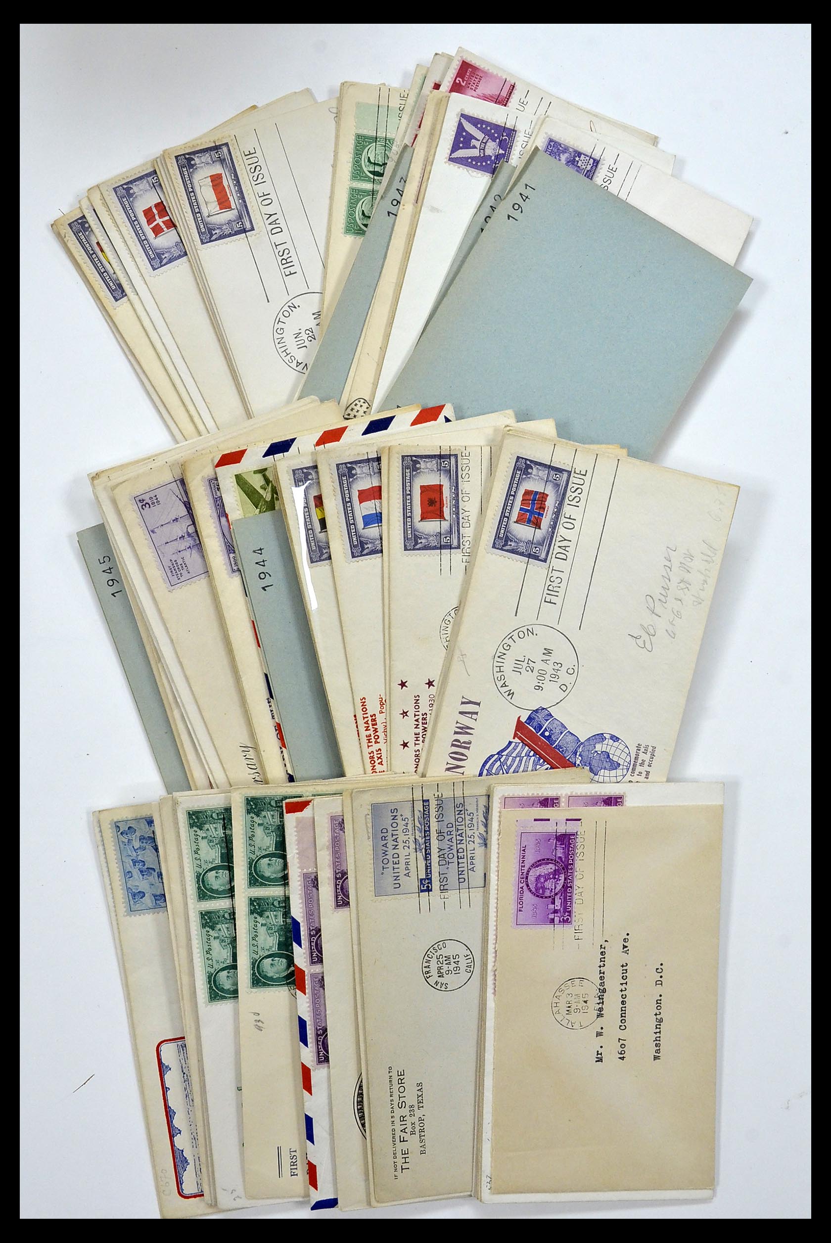 34972 022 - Postzegelverzameling 34972 USA brieven 1870-1990.