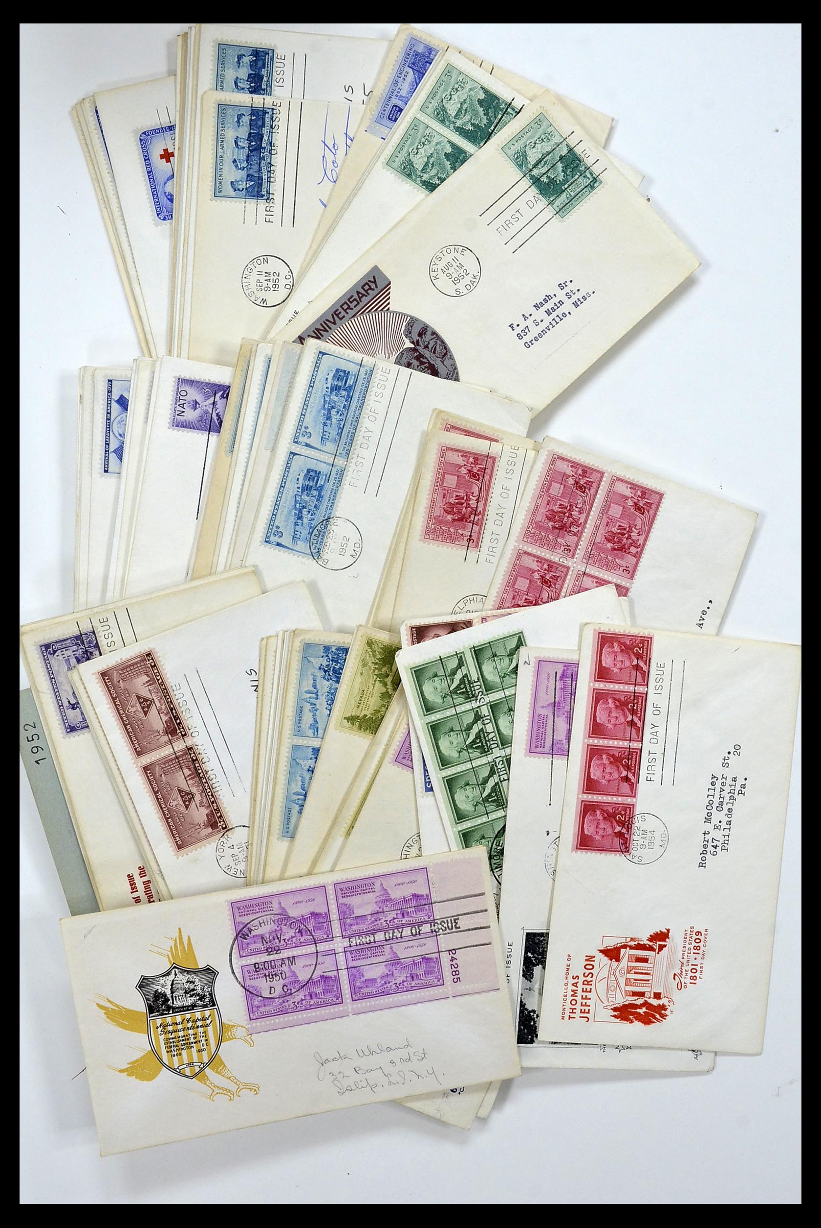 34972 026 - Postzegelverzameling 34972 USA brieven 1870-1990.