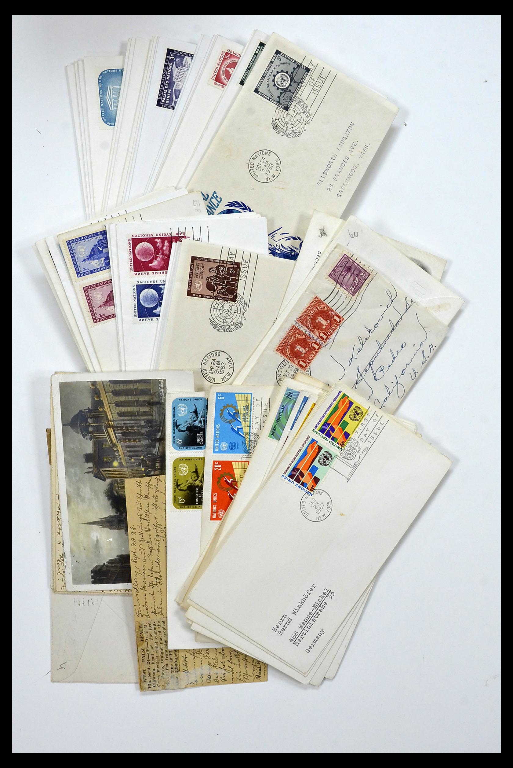 34972 028 - Postzegelverzameling 34972 USA brieven 1870-1990.