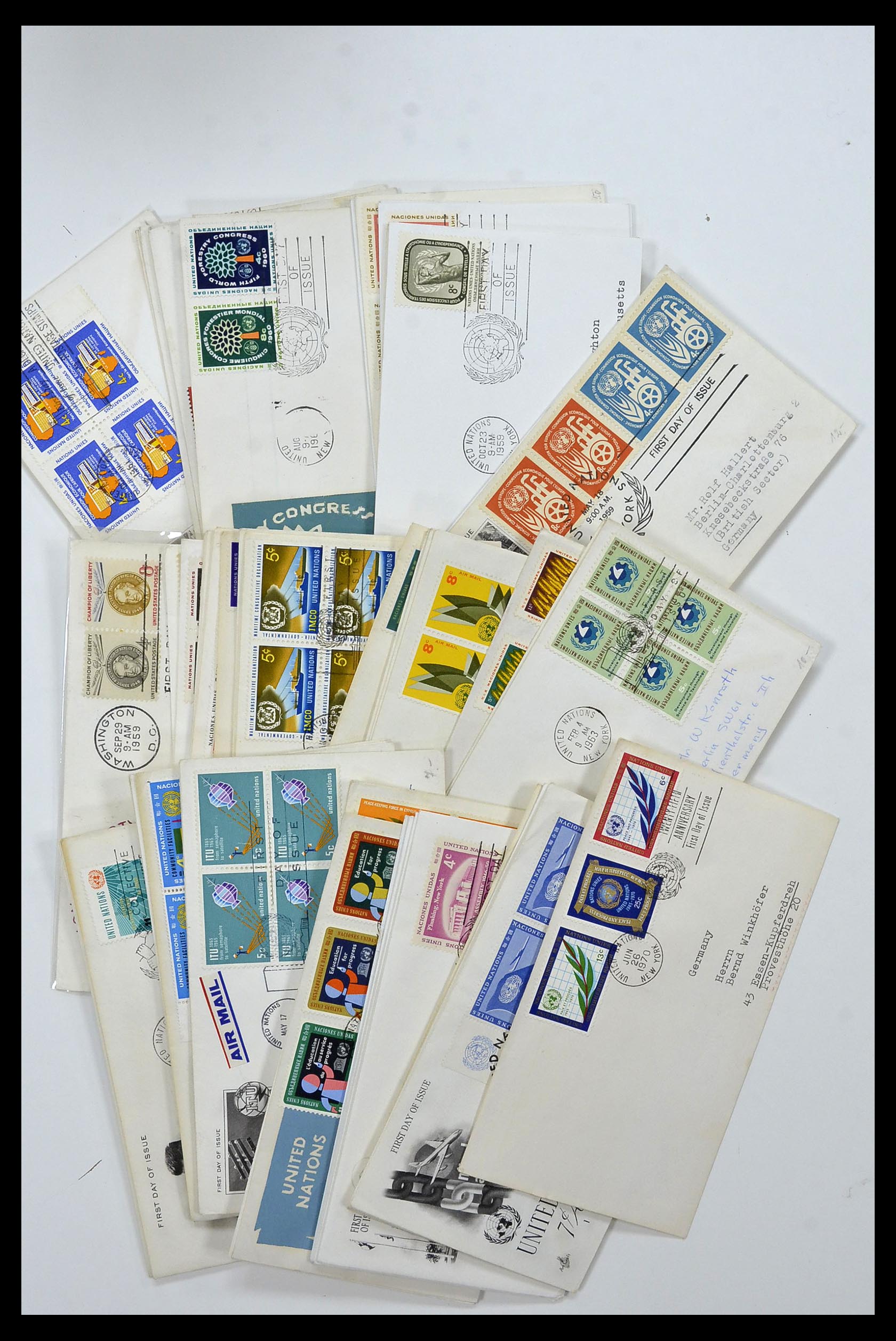 34972 030 - Postzegelverzameling 34972 USA brieven 1870-1990.