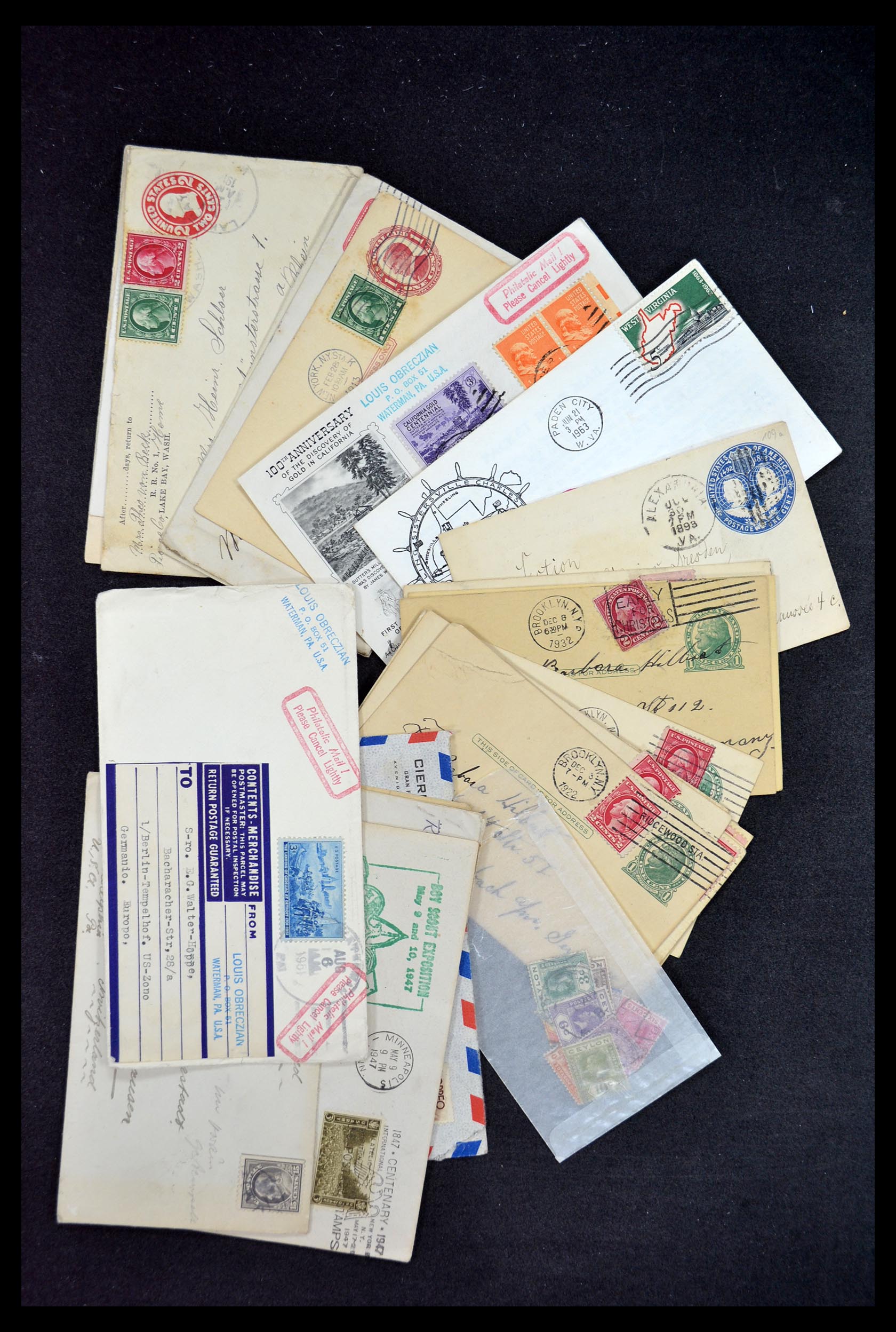 34972 041 - Postzegelverzameling 34972 USA brieven 1870-1990.