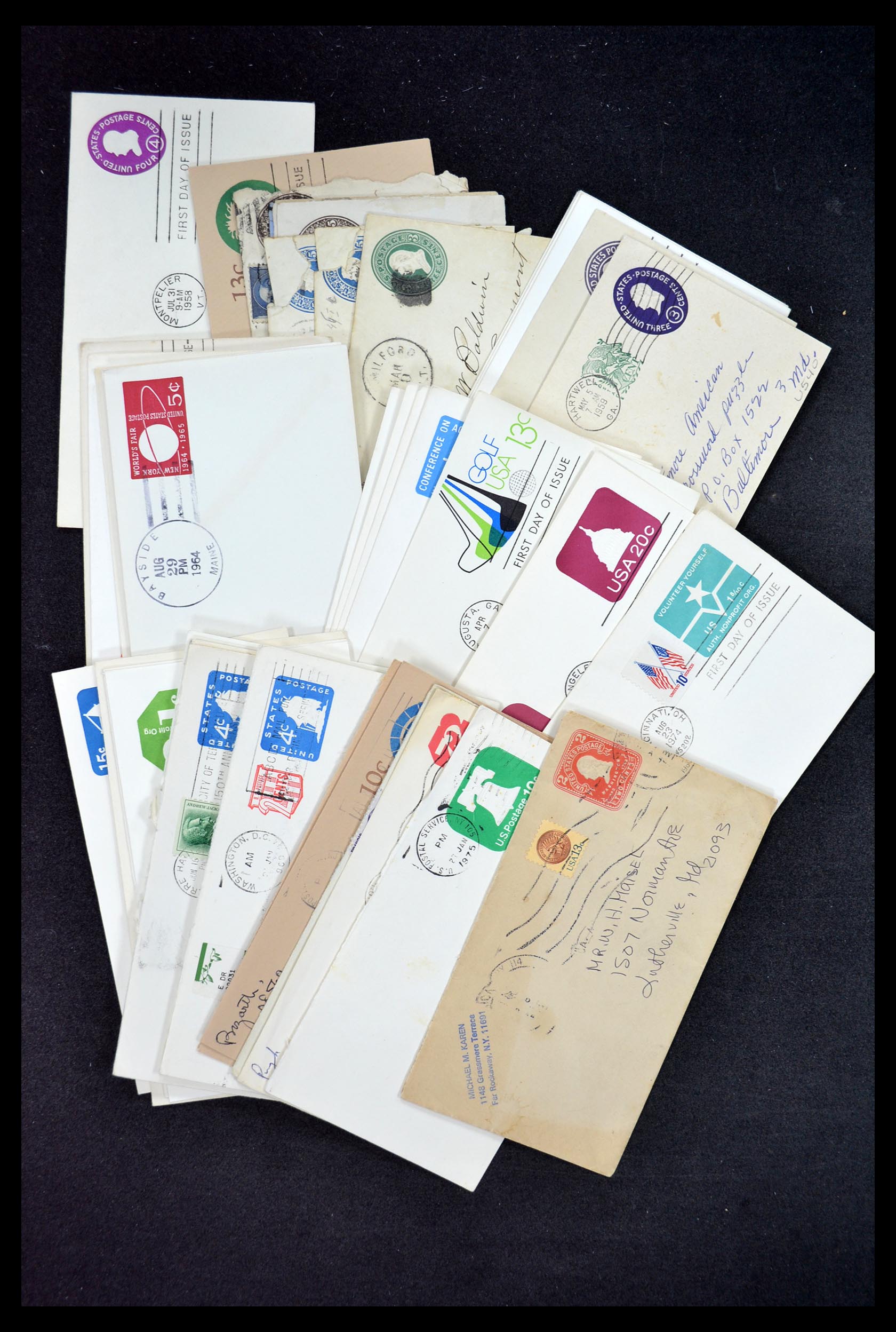 34972 046 - Postzegelverzameling 34972 USA brieven 1870-1990.