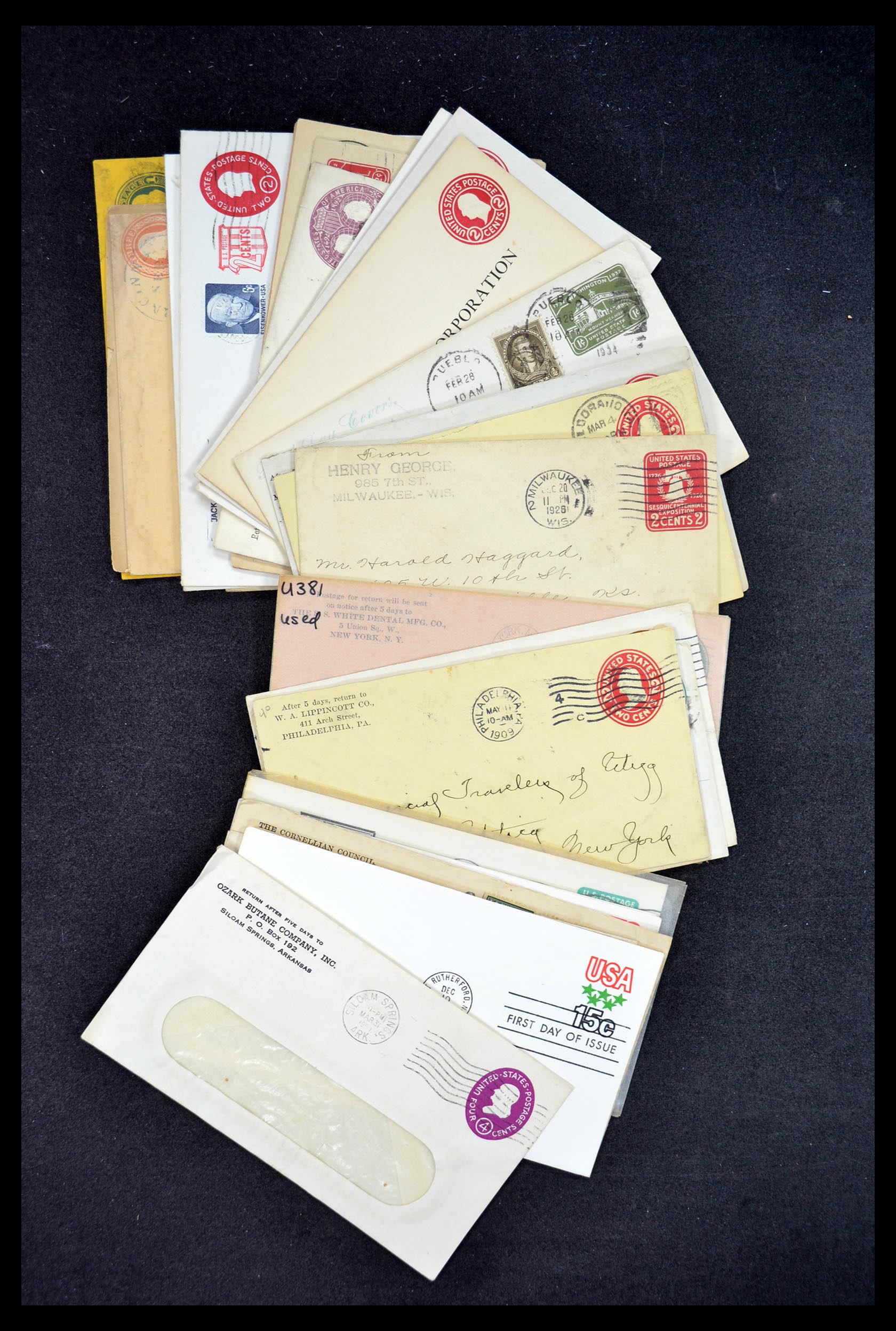 34972 049 - Postzegelverzameling 34972 USA brieven 1870-1990.