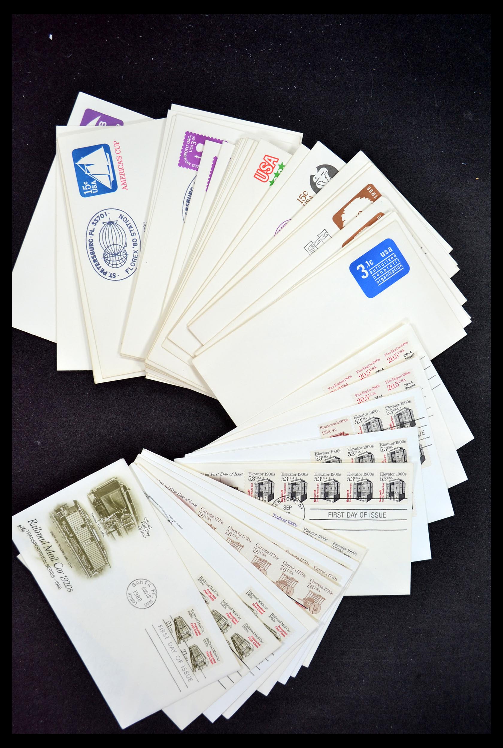 34972 054 - Postzegelverzameling 34972 USA brieven 1870-1990.