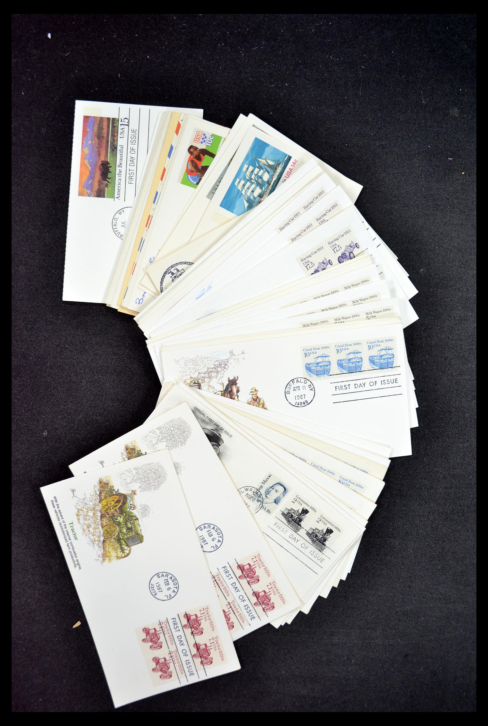 34972 055 - Postzegelverzameling 34972 USA brieven 1870-1990.