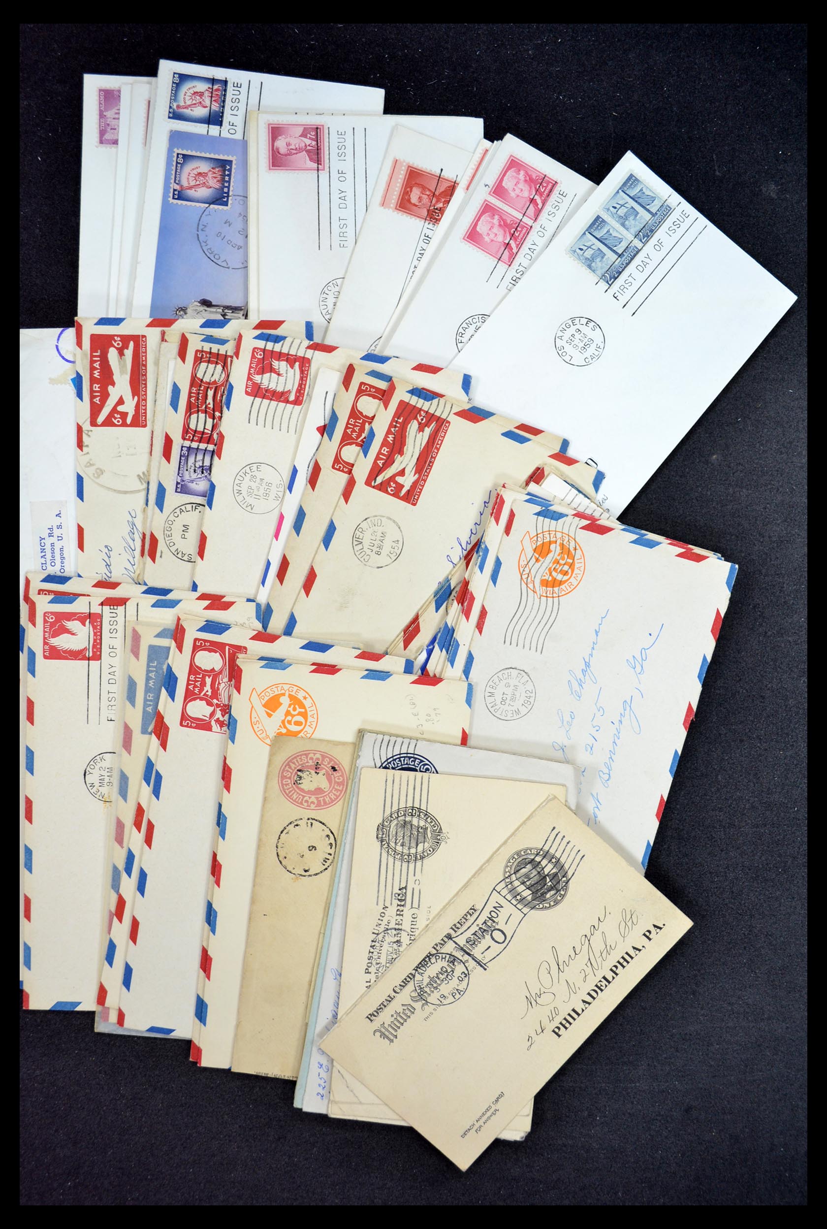 34972 057 - Postzegelverzameling 34972 USA brieven 1870-1990.