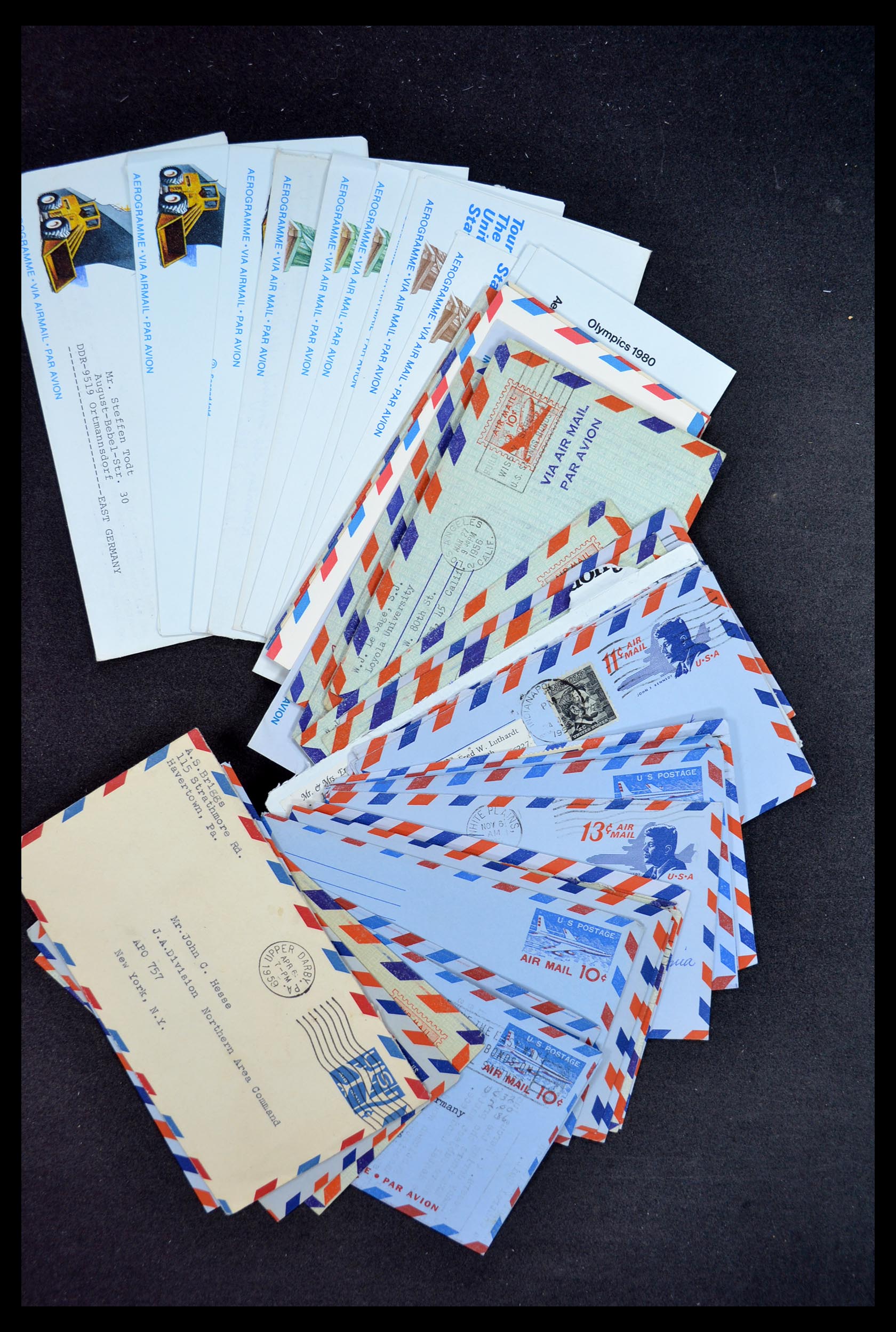 34972 059 - Postzegelverzameling 34972 USA brieven 1870-1990.