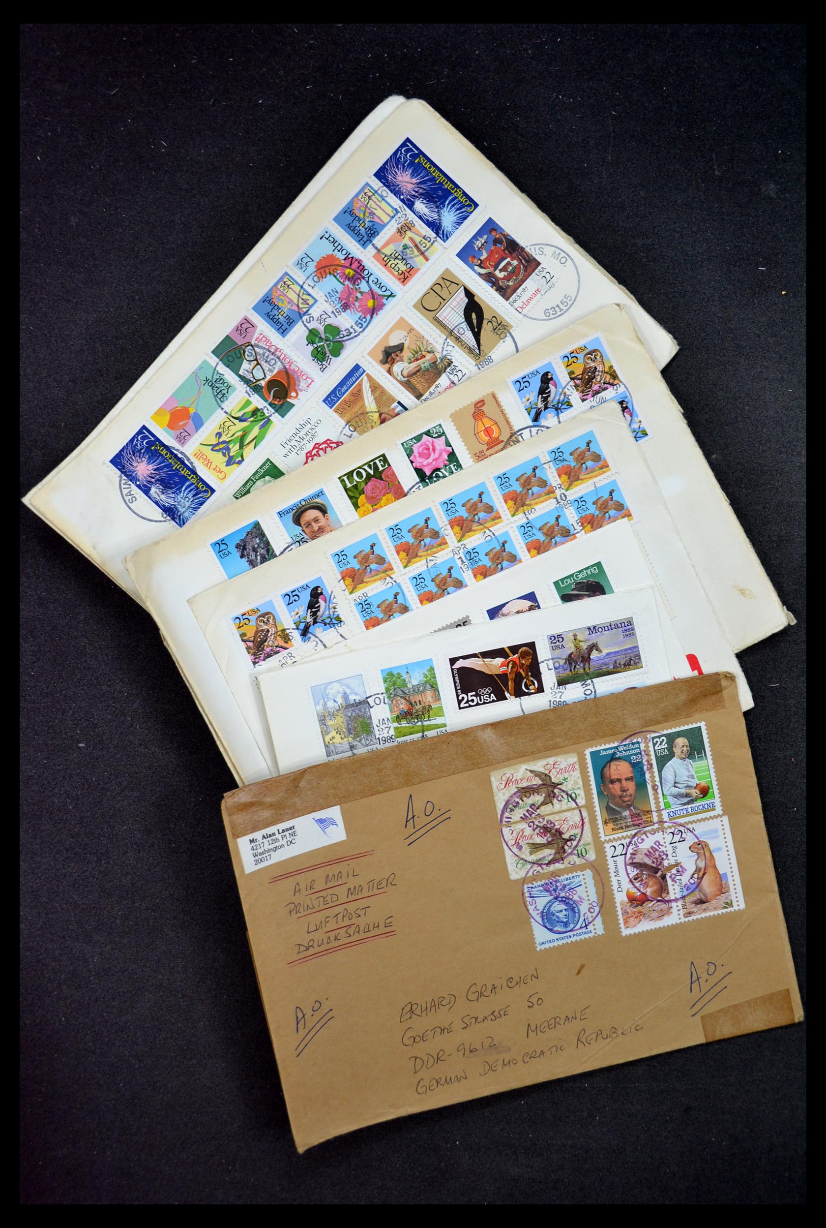 34972 064 - Postzegelverzameling 34972 USA brieven 1870-1990.