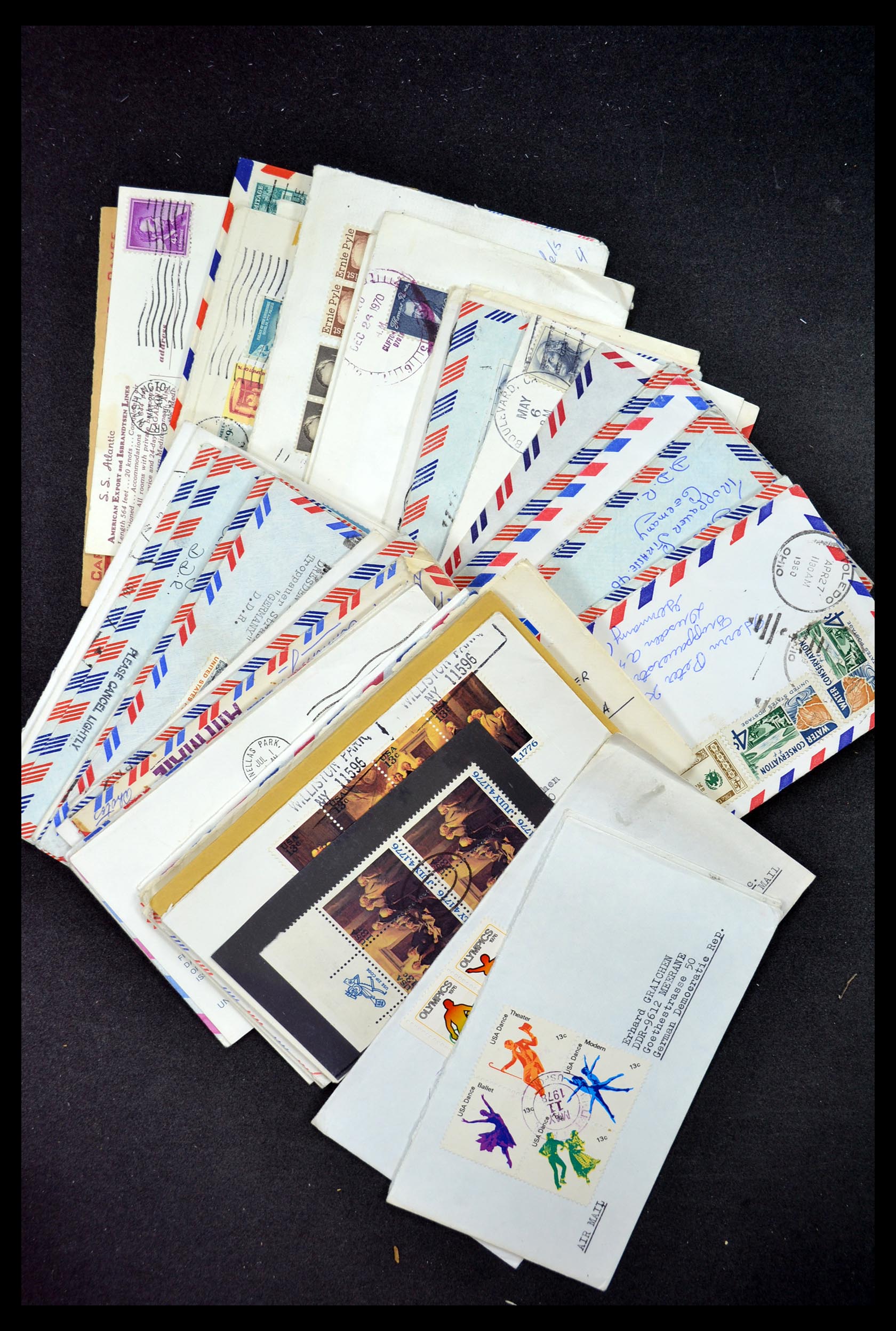 34972 067 - Postzegelverzameling 34972 USA brieven 1870-1990.