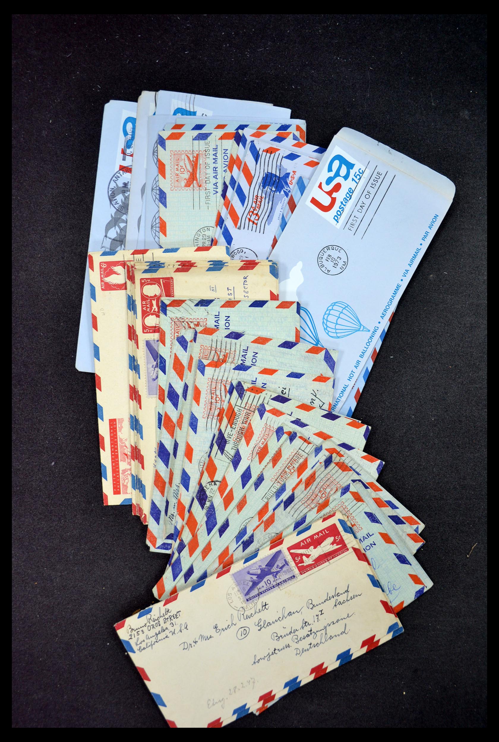 34972 069 - Postzegelverzameling 34972 USA brieven 1870-1990.