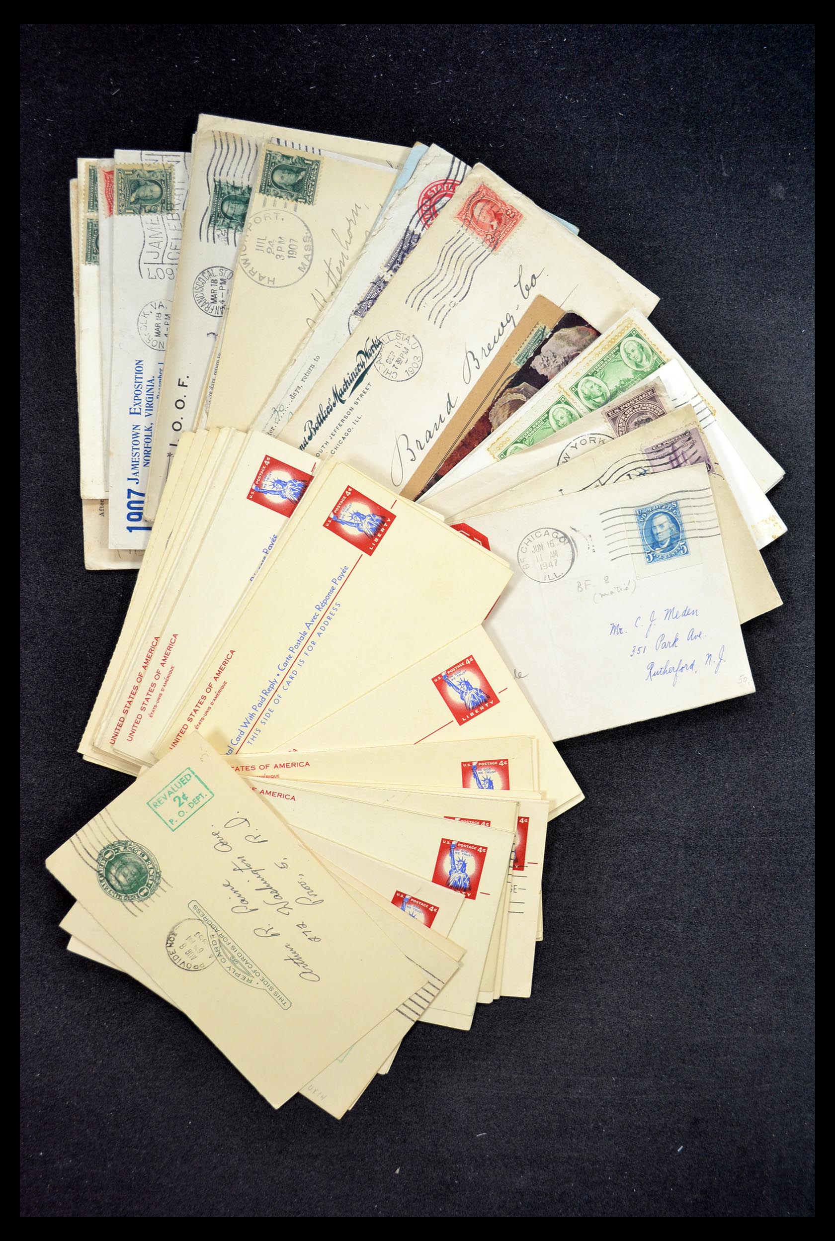 34972 083 - Postzegelverzameling 34972 USA brieven 1870-1990.