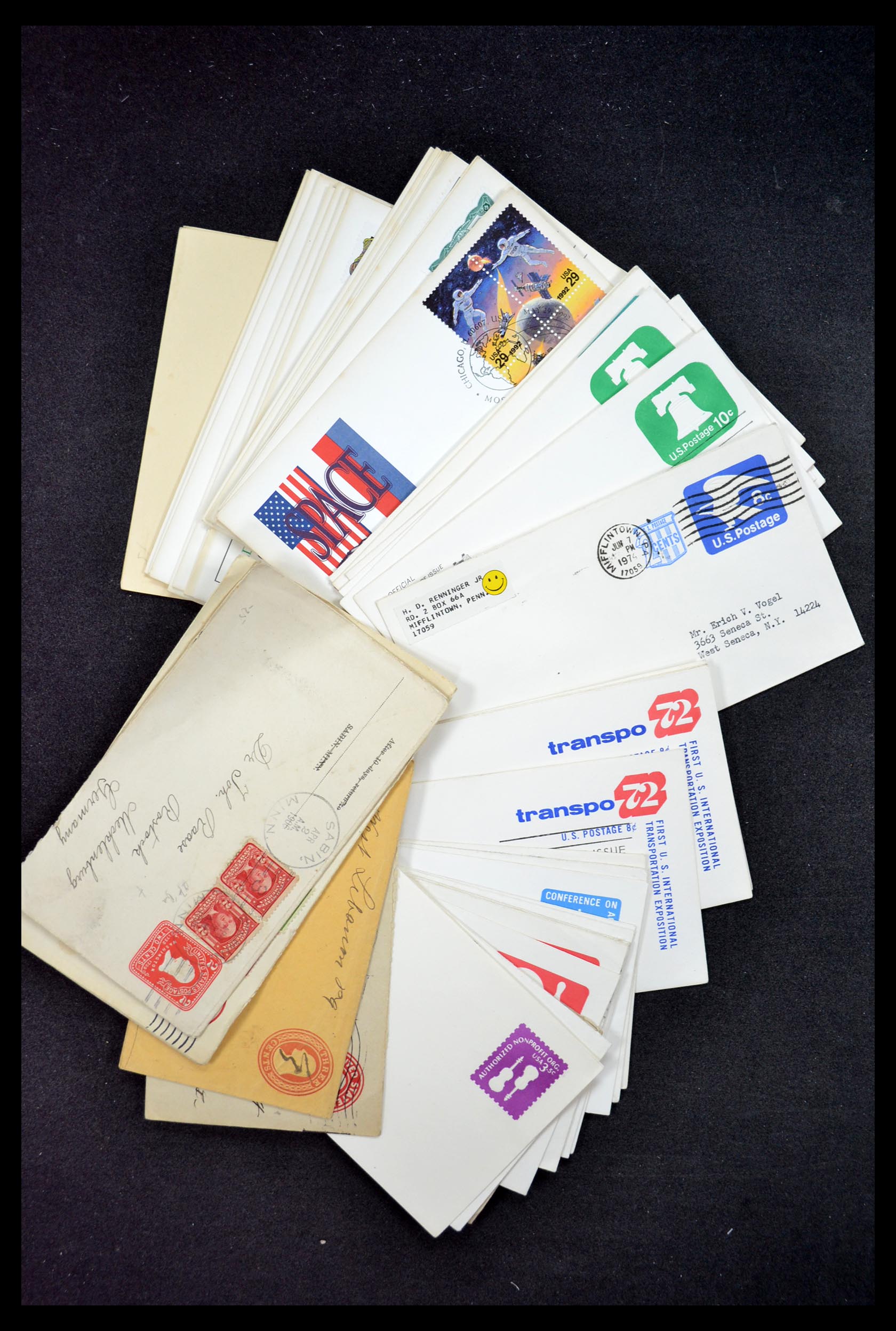 34972 086 - Postzegelverzameling 34972 USA brieven 1870-1990.