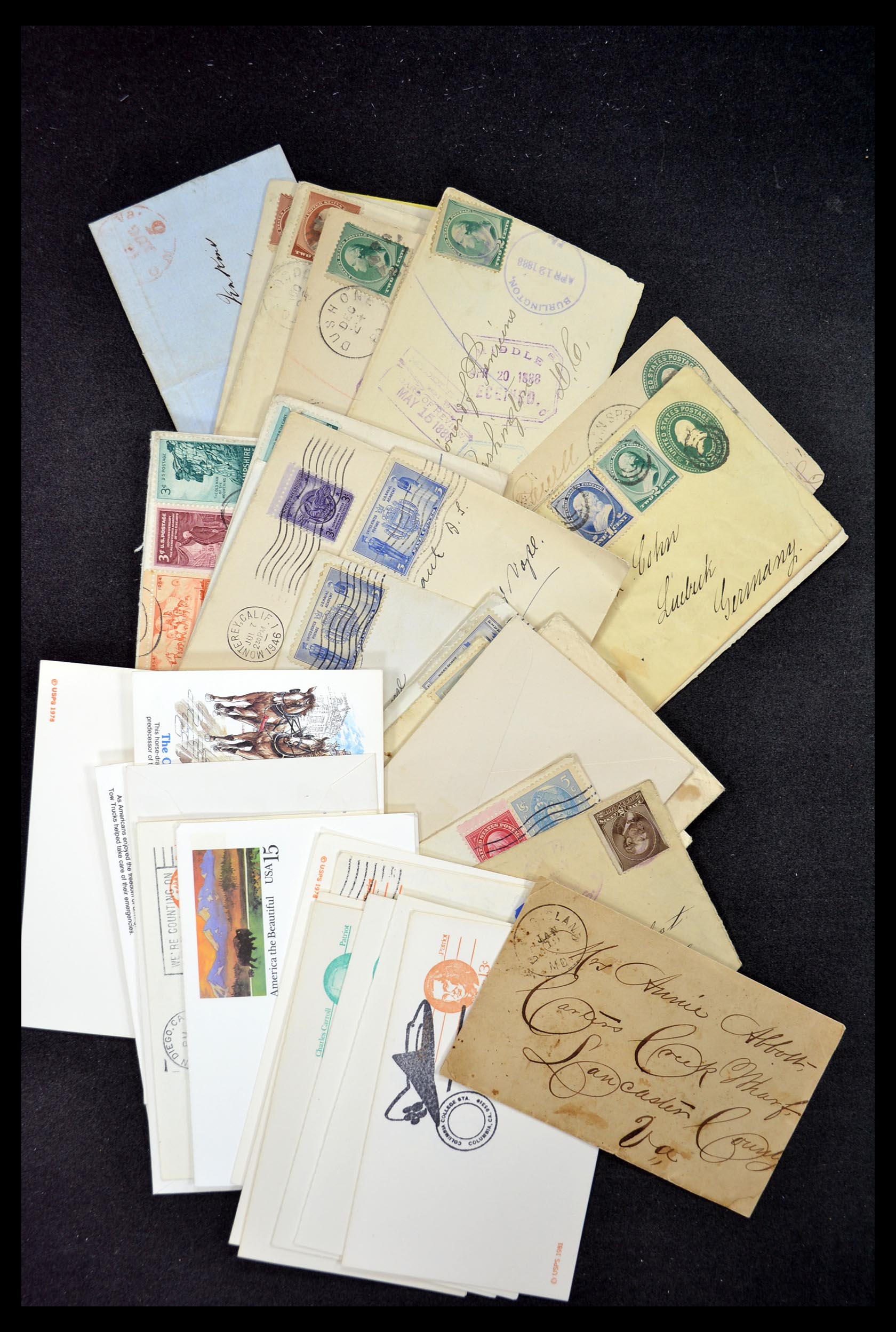 34972 090 - Postzegelverzameling 34972 USA brieven 1870-1990.