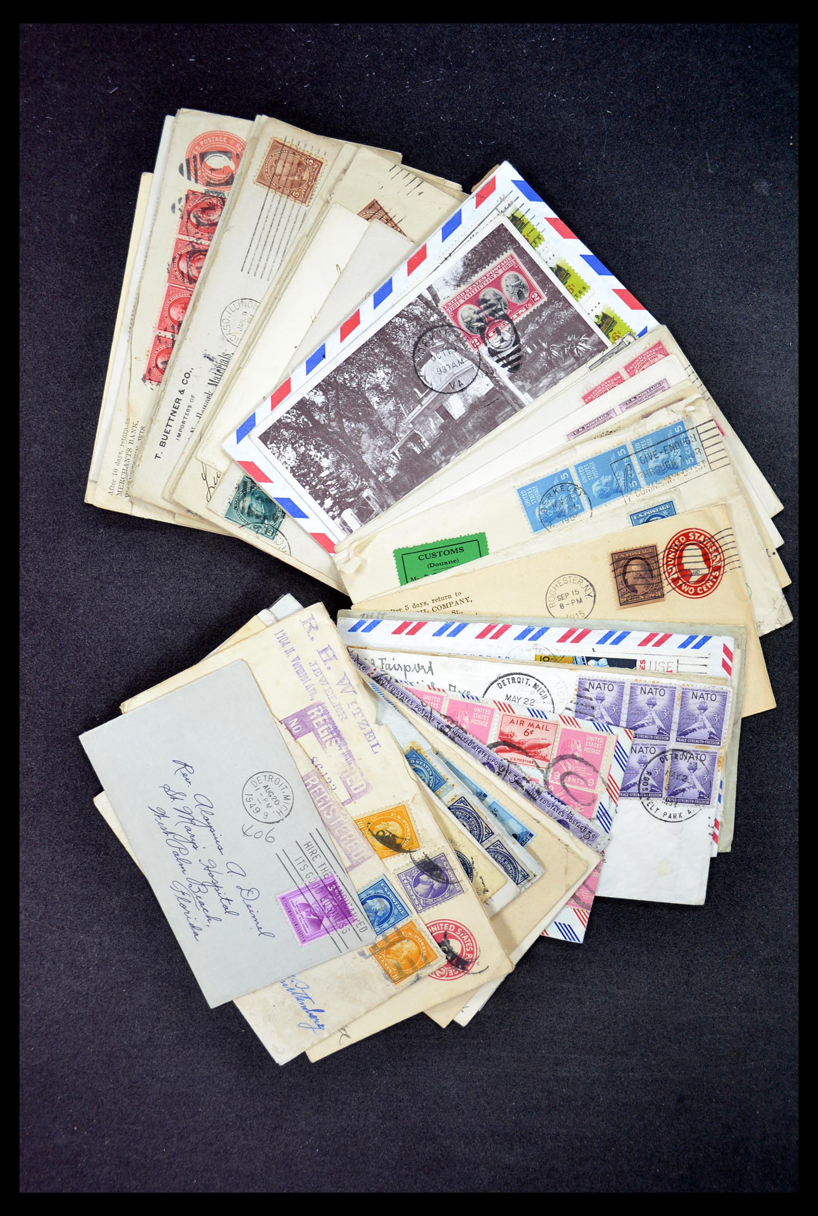34972 092 - Postzegelverzameling 34972 USA brieven 1870-1990.