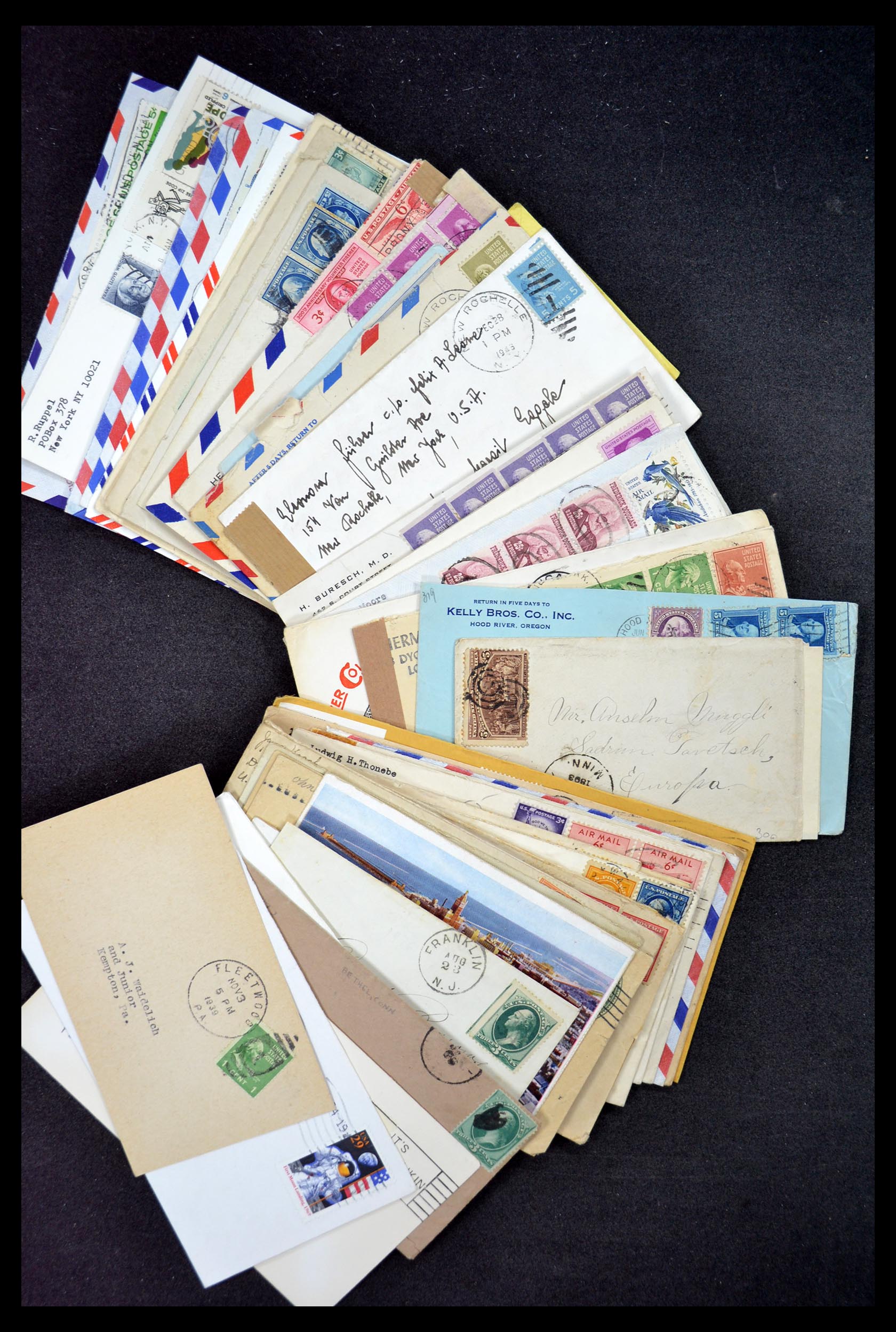 34972 093 - Postzegelverzameling 34972 USA brieven 1870-1990.