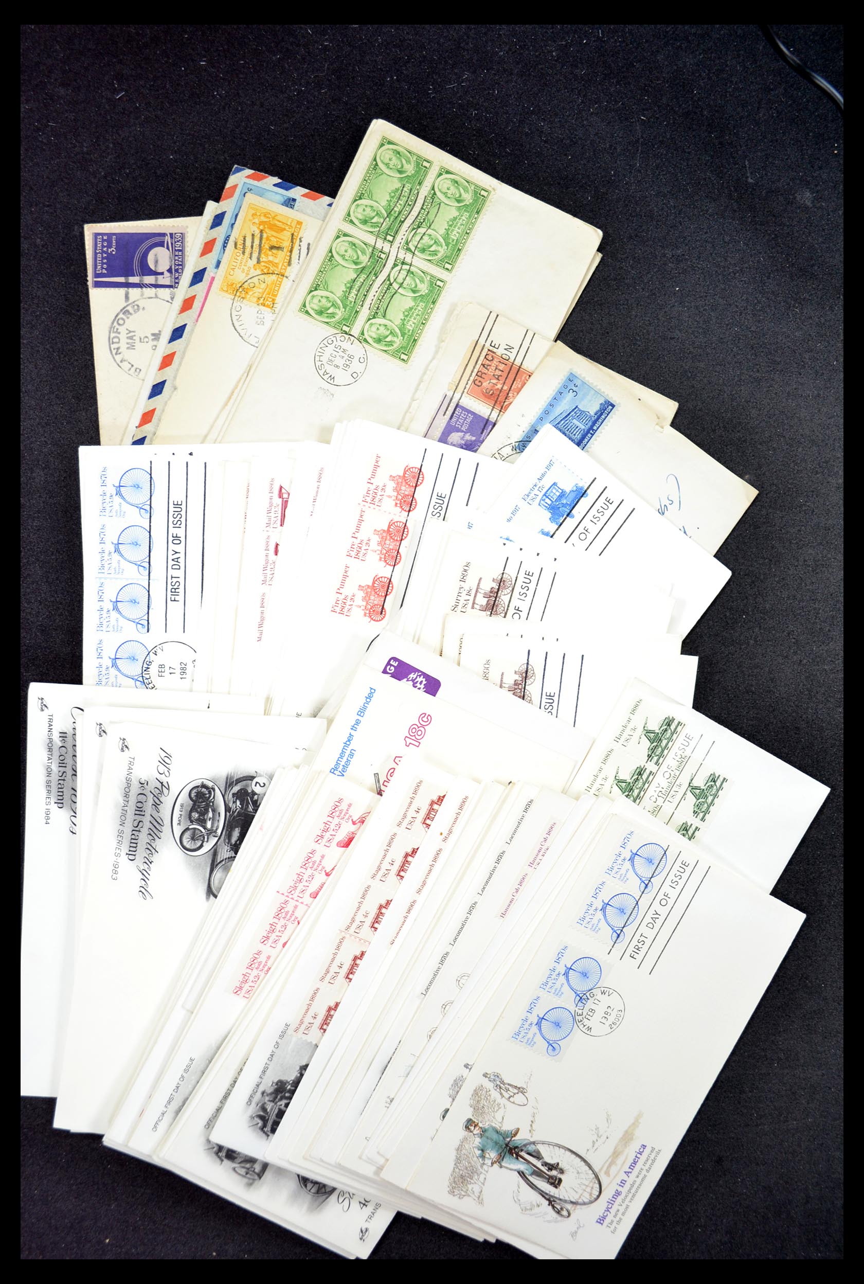 34972 101 - Postzegelverzameling 34972 USA brieven 1870-1990.