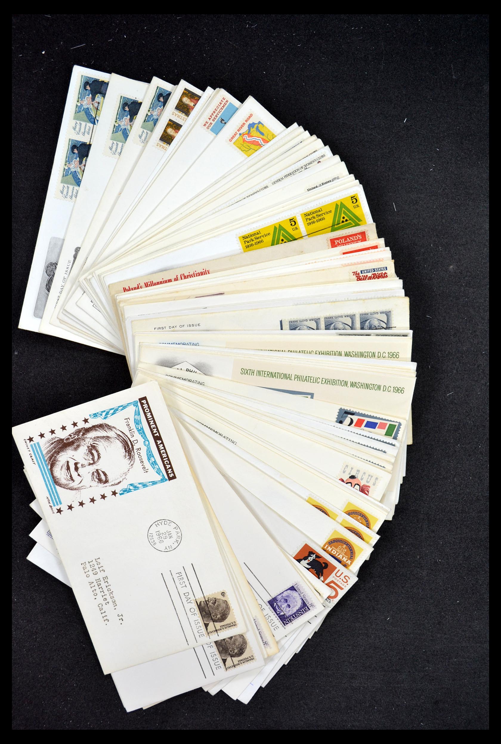 34972 103 - Postzegelverzameling 34972 USA brieven 1870-1990.