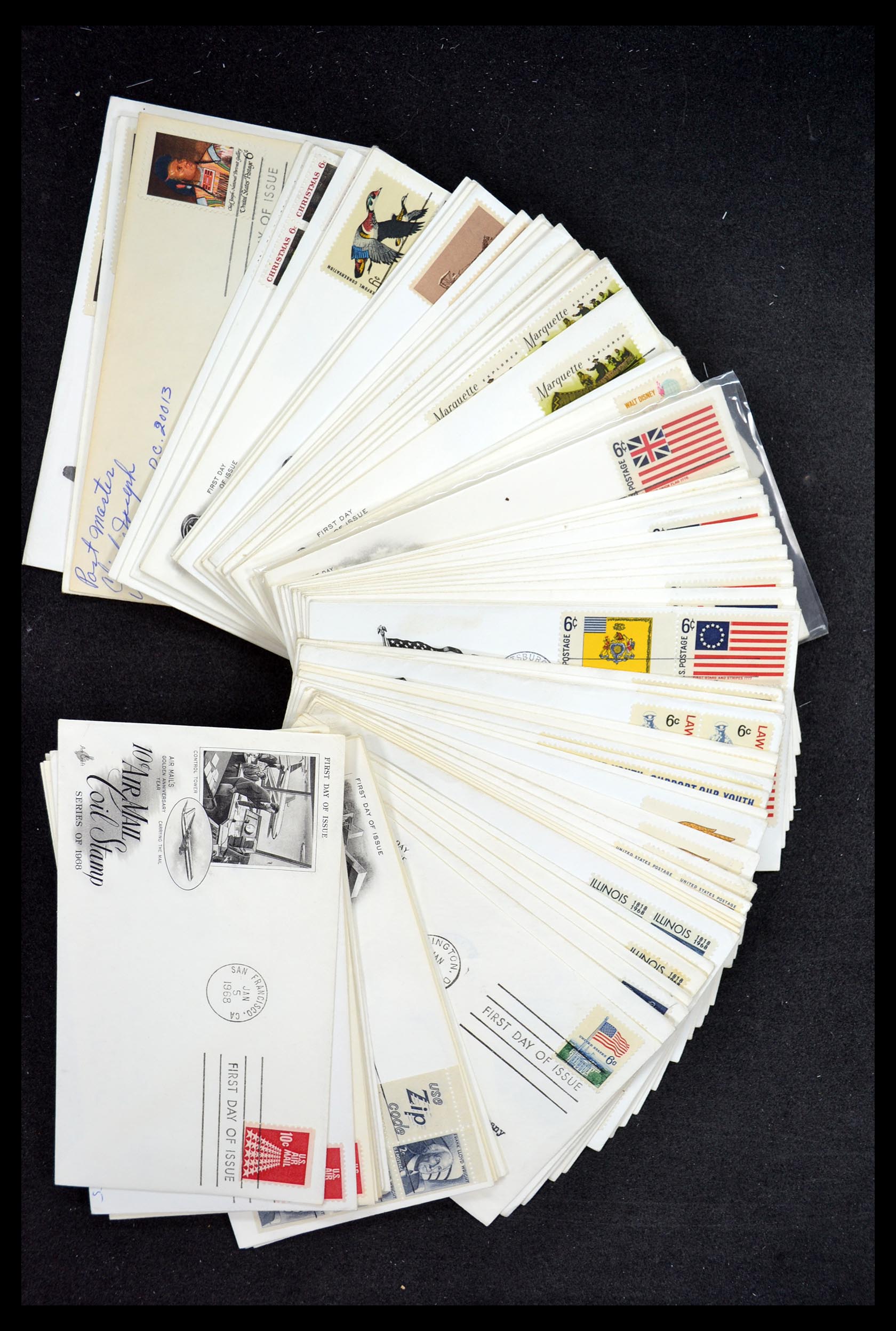 34972 105 - Postzegelverzameling 34972 USA brieven 1870-1990.
