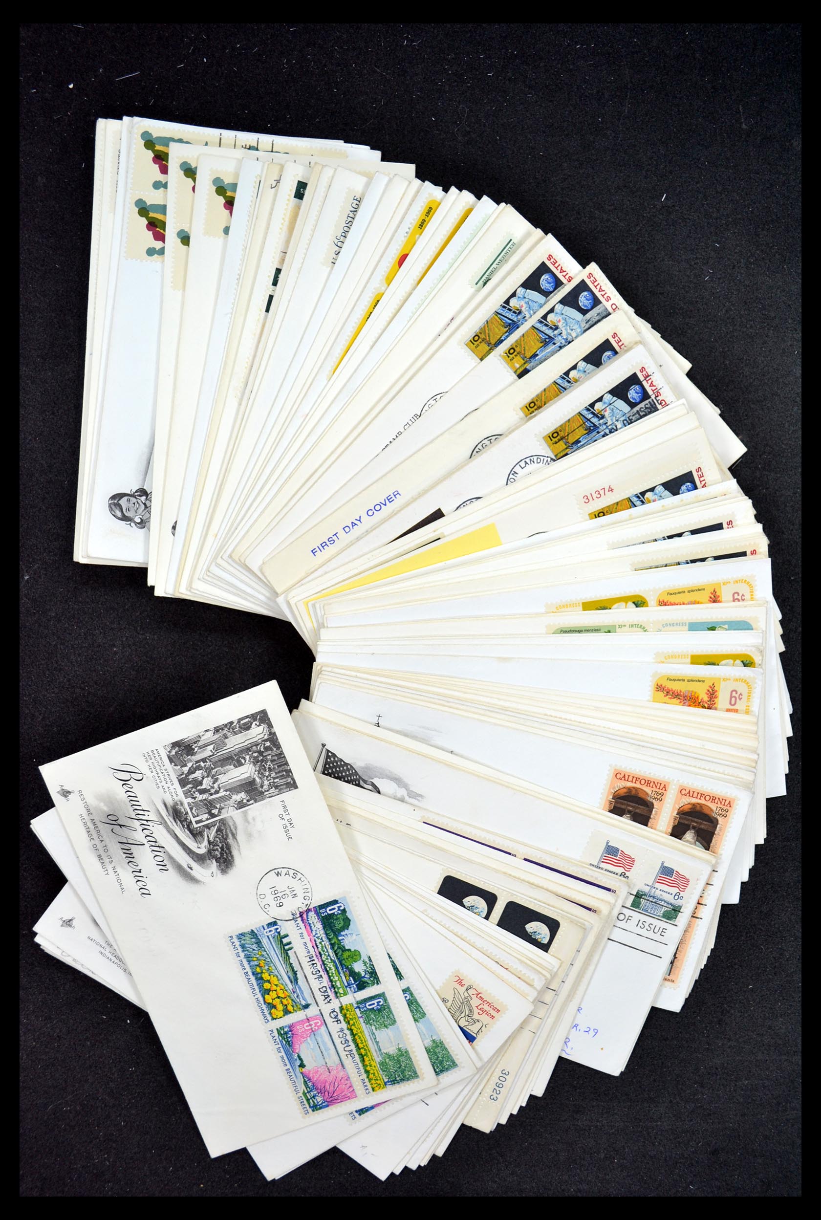 34972 106 - Postzegelverzameling 34972 USA brieven 1870-1990.