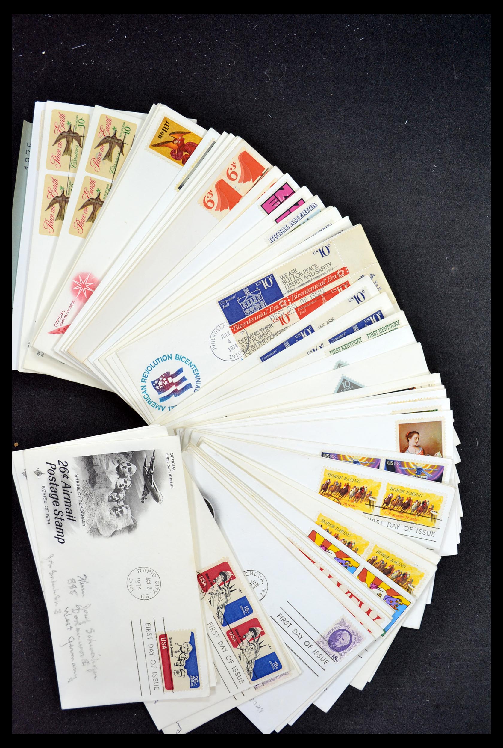 34972 111 - Postzegelverzameling 34972 USA brieven 1870-1990.