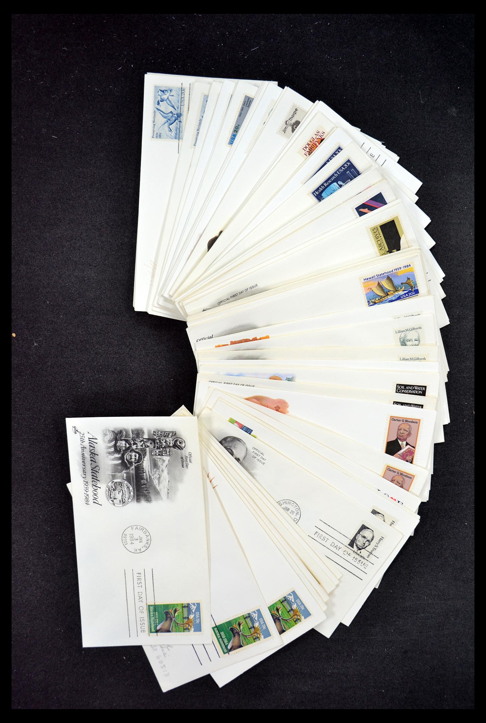 34972 115 - Postzegelverzameling 34972 USA brieven 1870-1990.