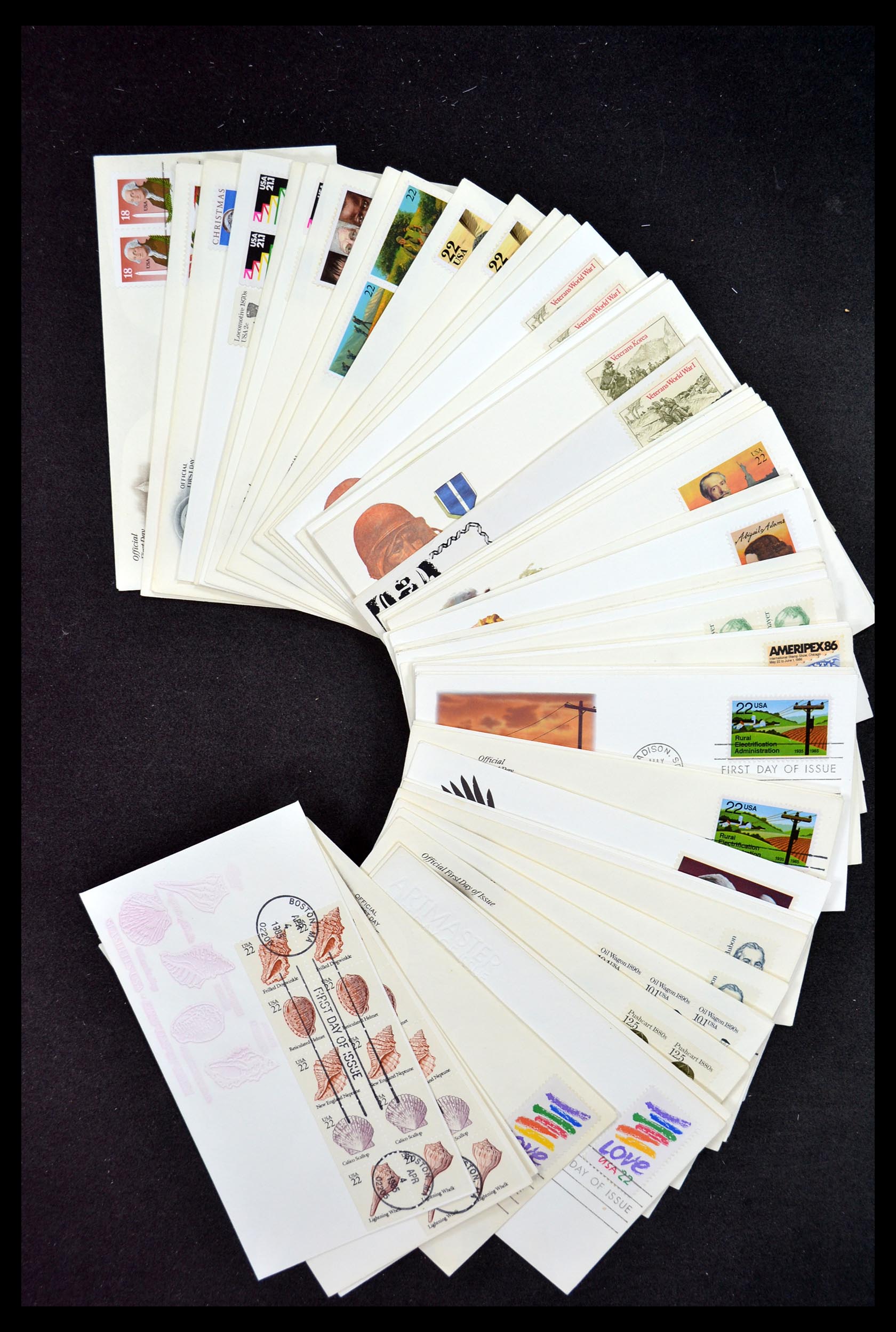 34972 118 - Postzegelverzameling 34972 USA brieven 1870-1990.