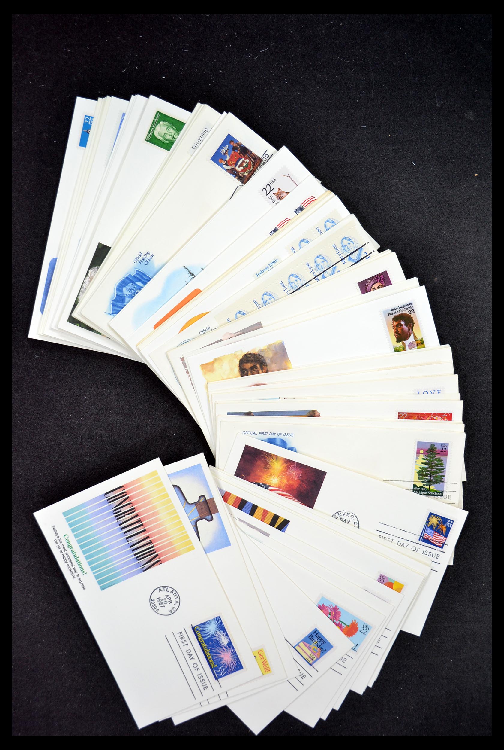 34972 121 - Postzegelverzameling 34972 USA brieven 1870-1990.