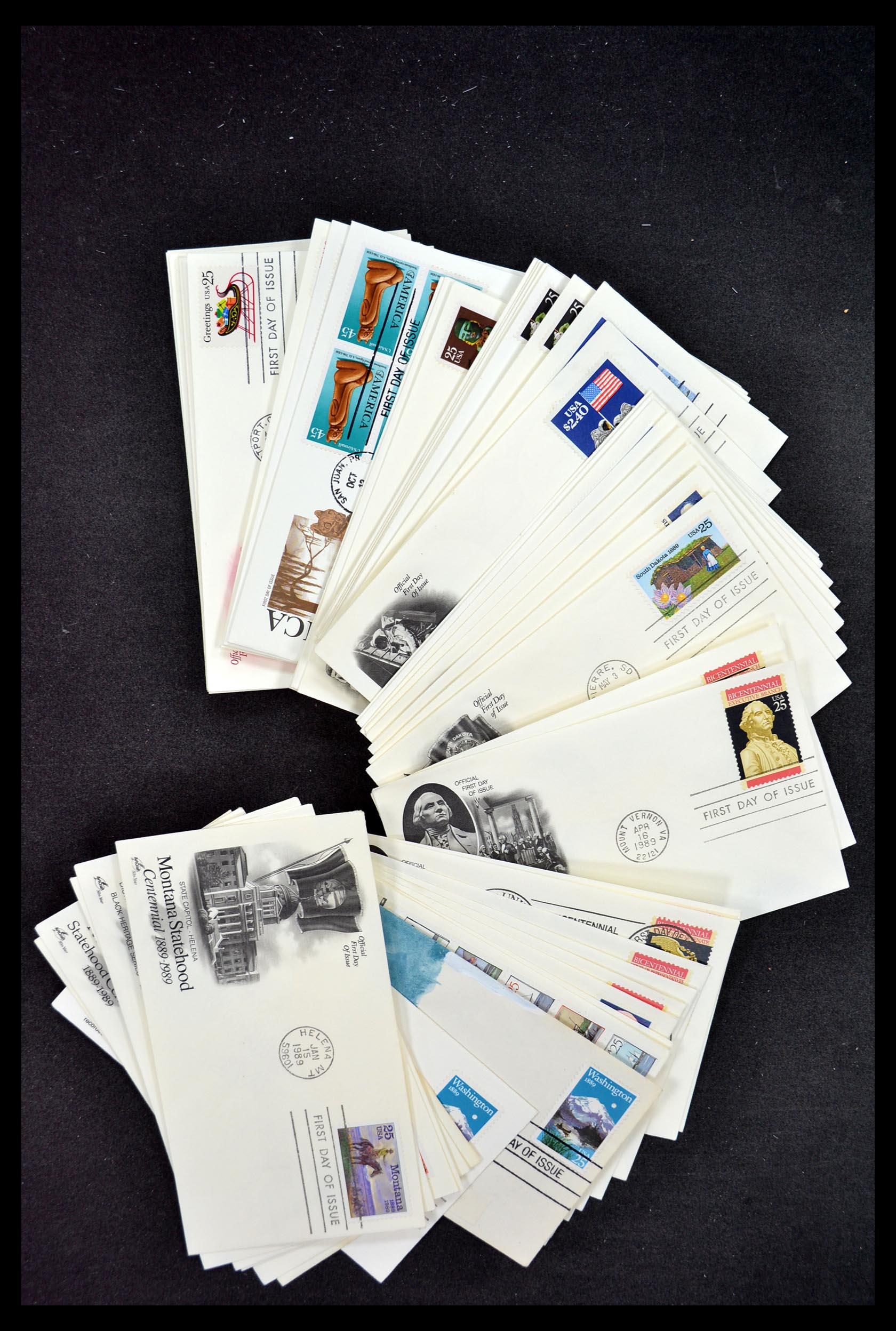 34972 125 - Postzegelverzameling 34972 USA brieven 1870-1990.