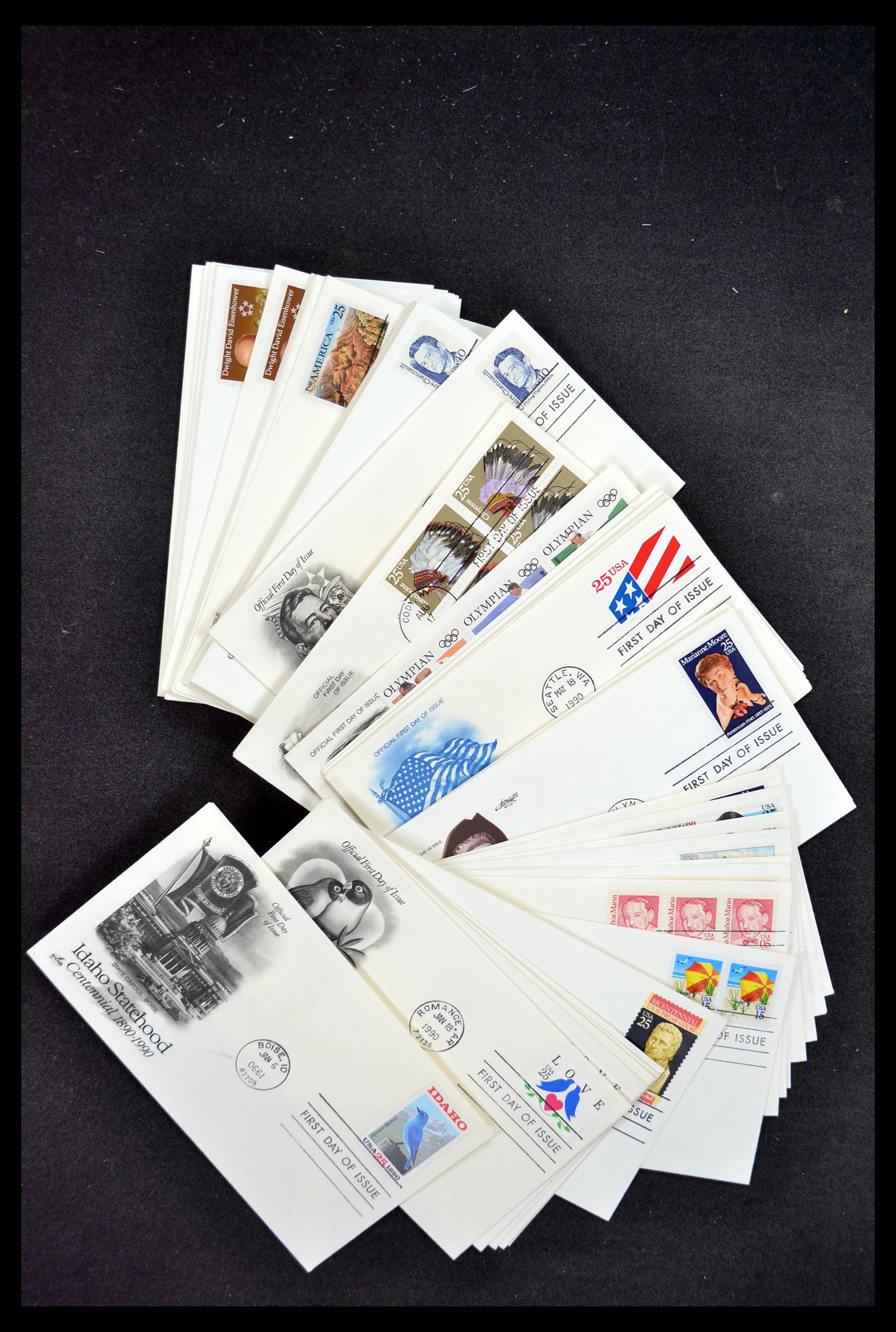 34972 126 - Postzegelverzameling 34972 USA brieven 1870-1990.